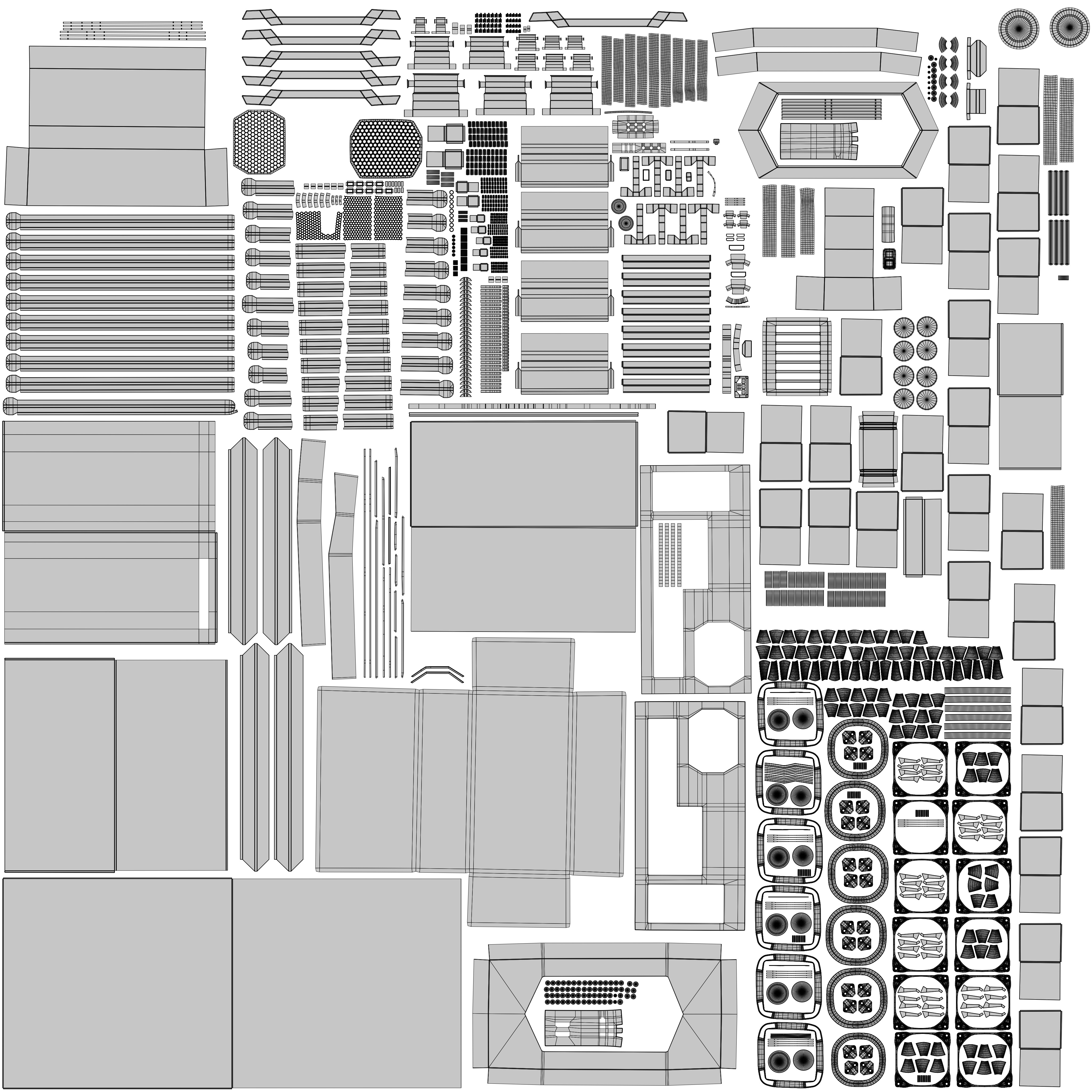 Desktop-PC Low-poly 3D model_7