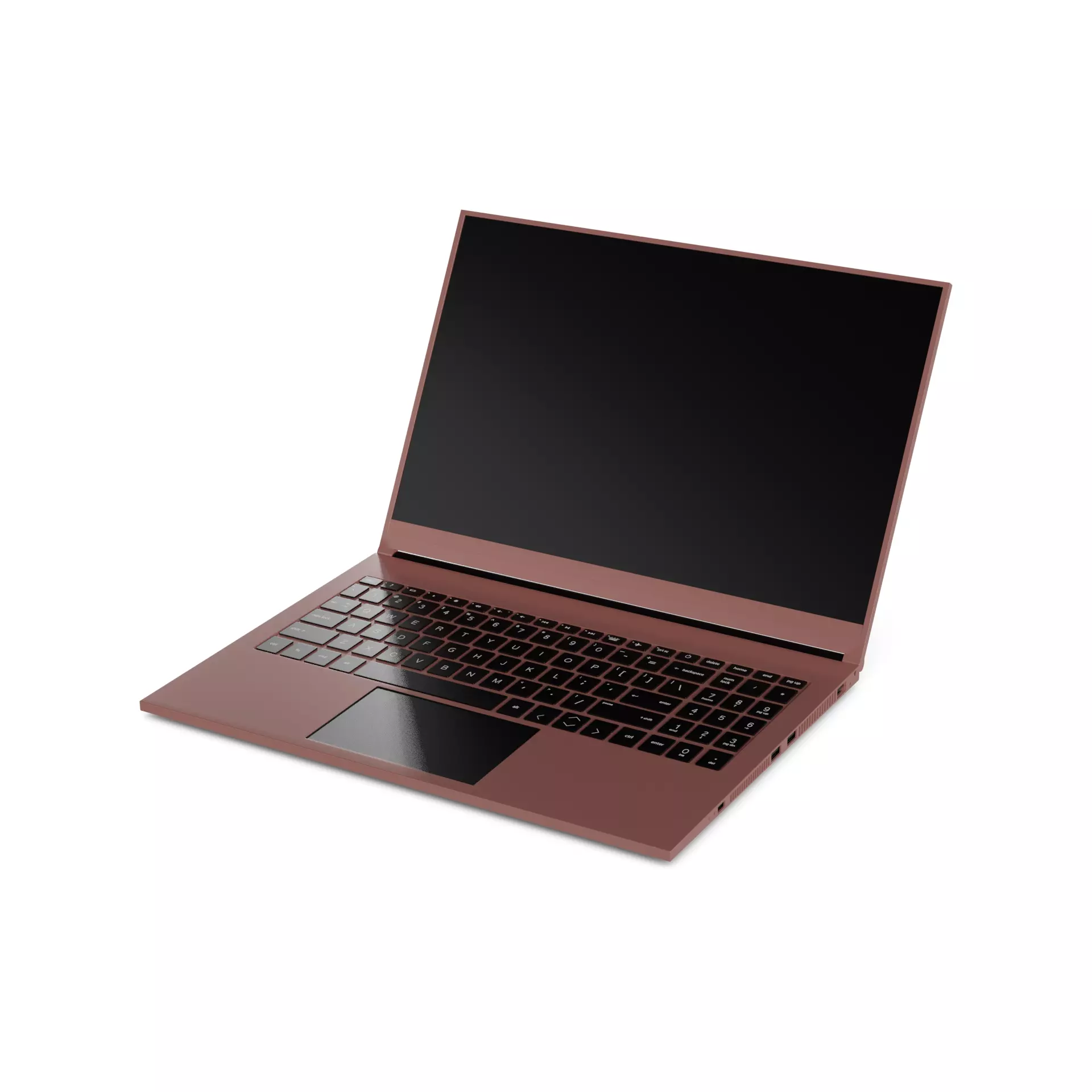 Laptop Low-poly 3D model_0