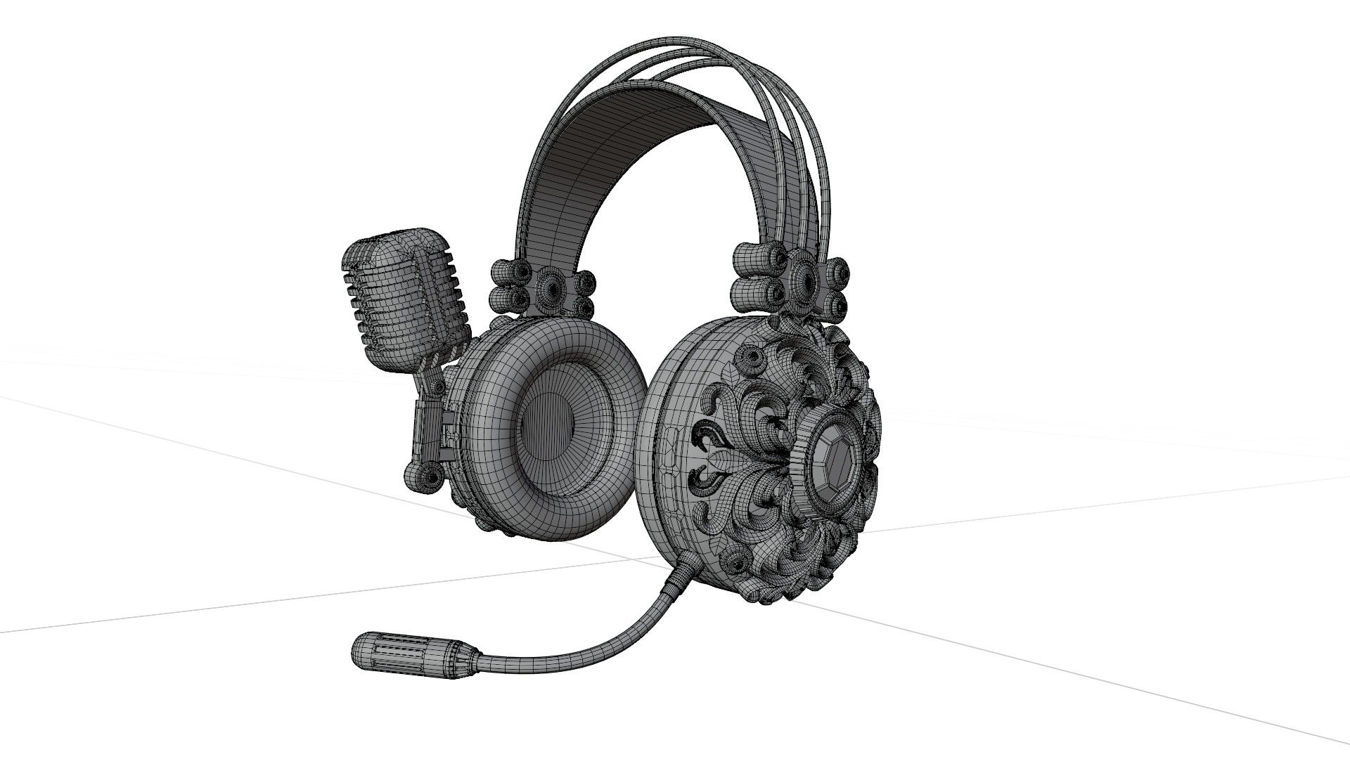 Headset 3D model_2