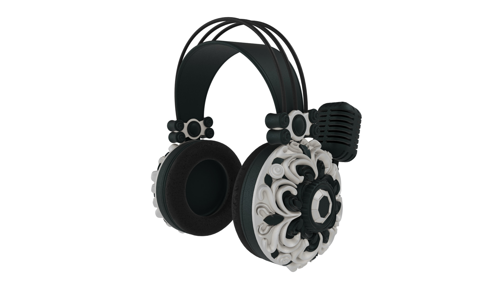 Headset 3D model_5