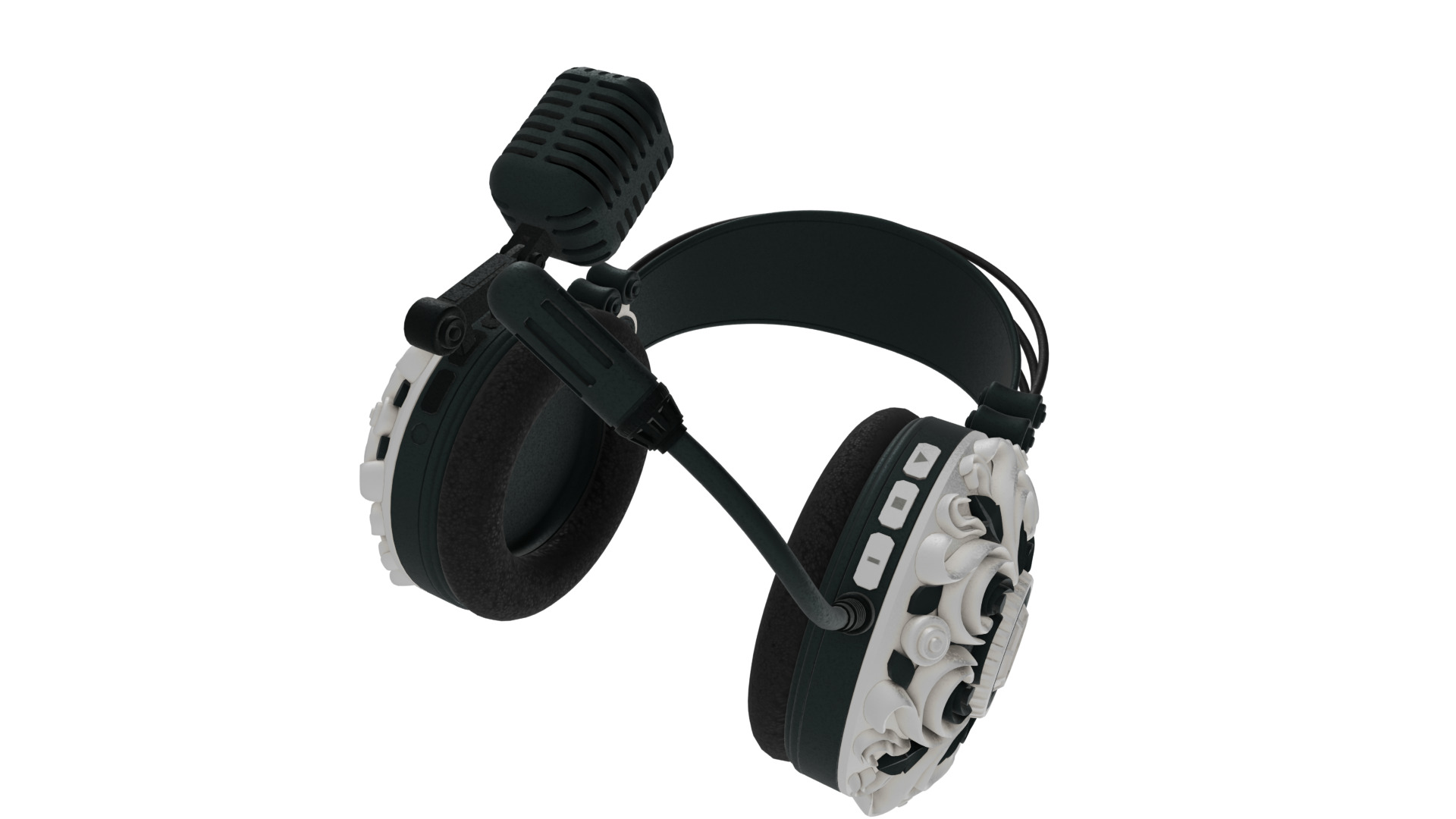 Headset 3D model_7