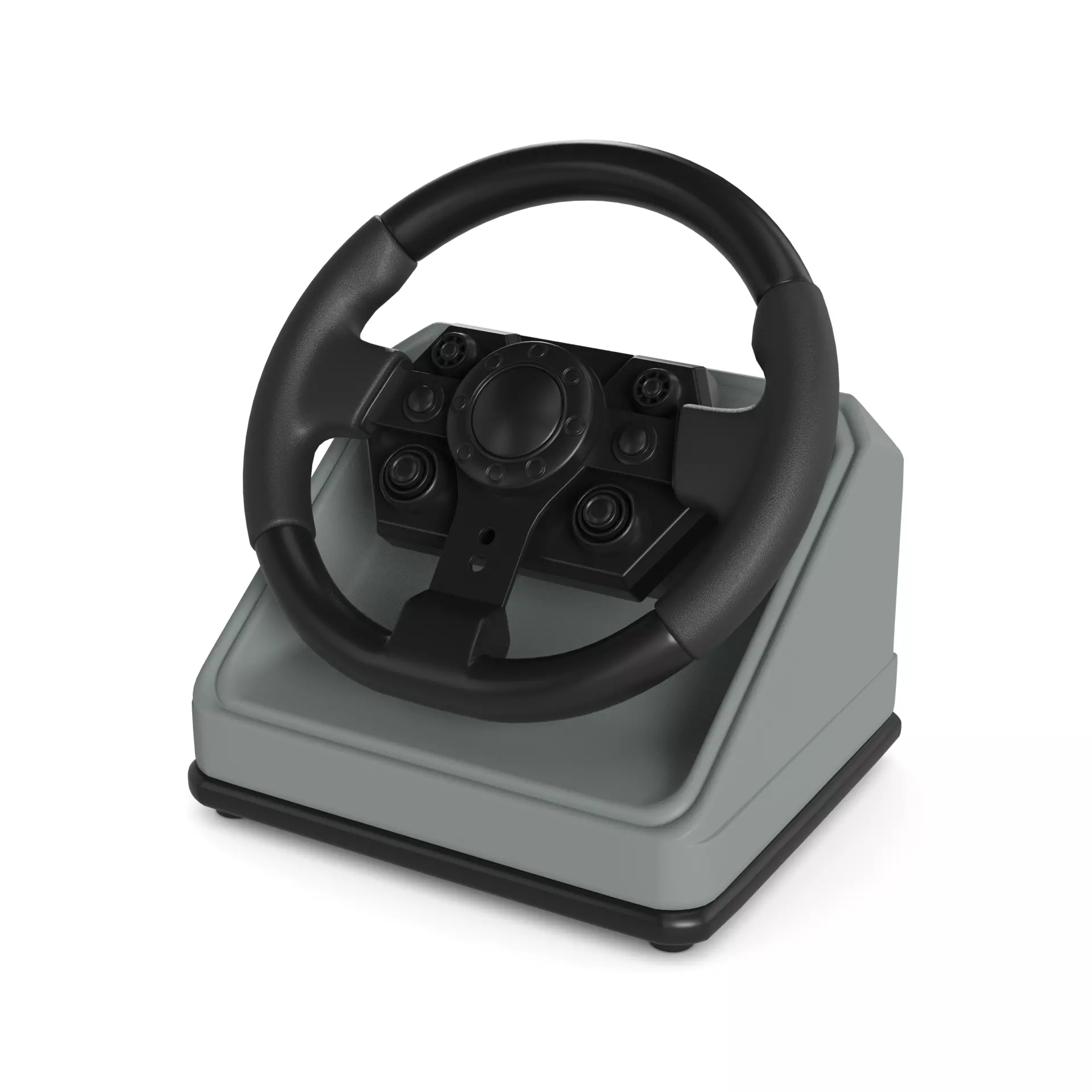 Racing Wheel Low-poly 3D model_0