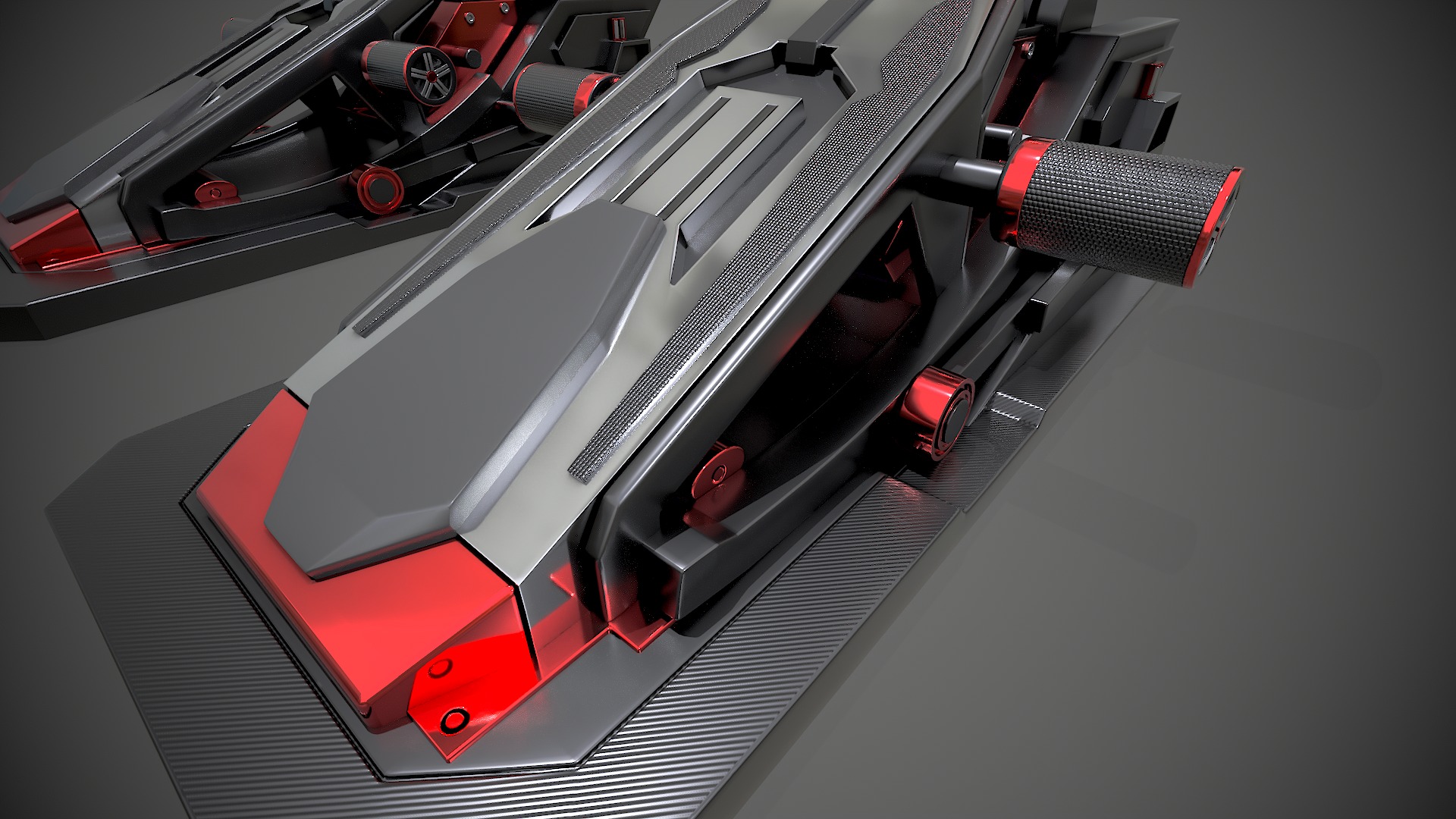 Racing Pedals 3D model_3