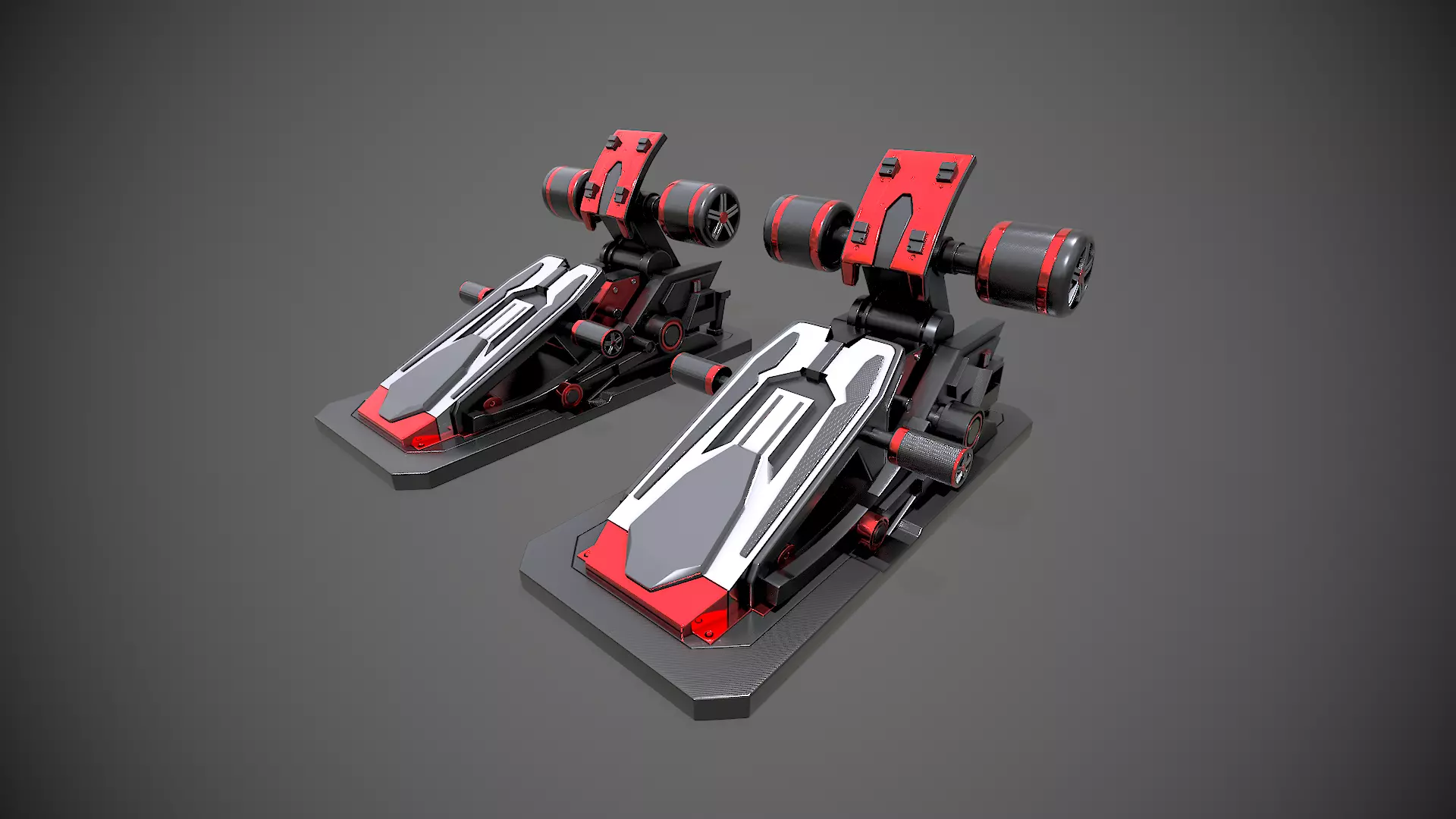 Racing Pedals 3D model_0
