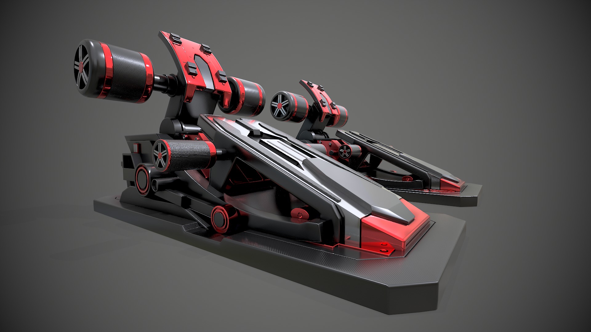 Racing Pedals 3D model_2