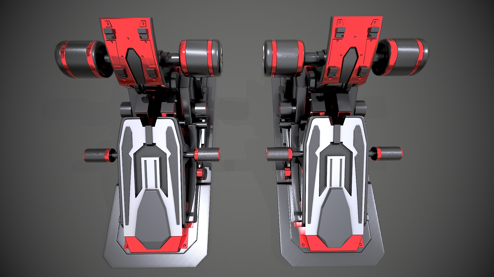 Racing Pedals 3D model_4