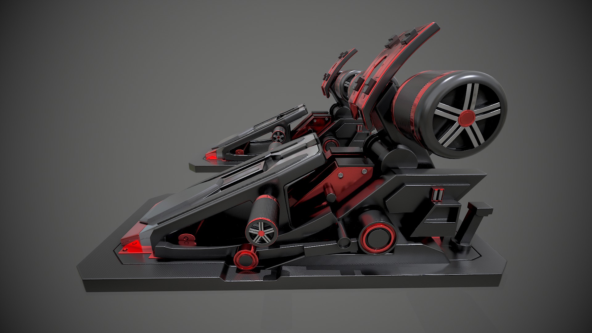 Racing Pedals 3D model_6