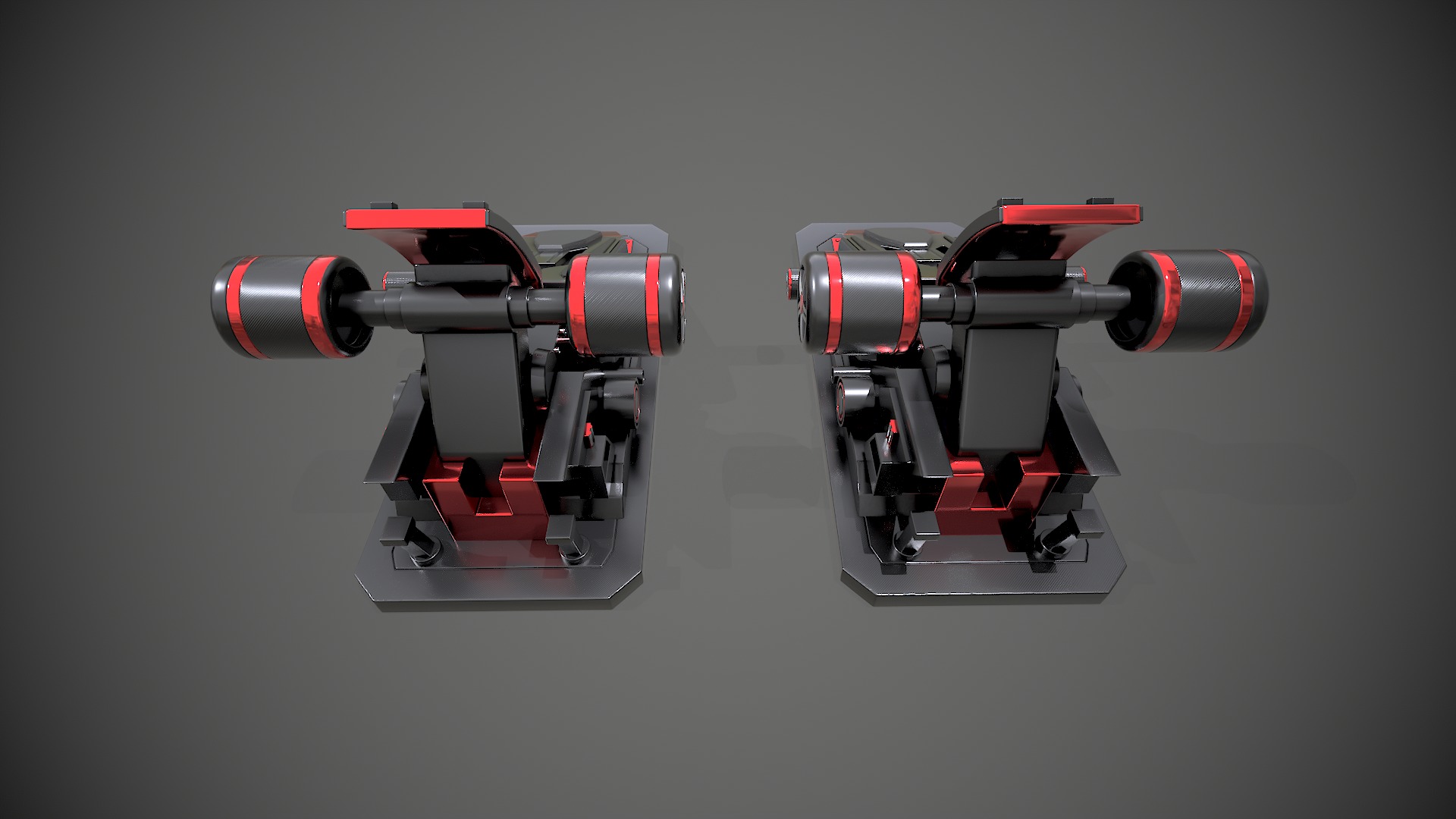 Racing Pedals 3D model_5