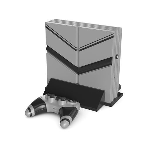 TV console Low-poly 3D model