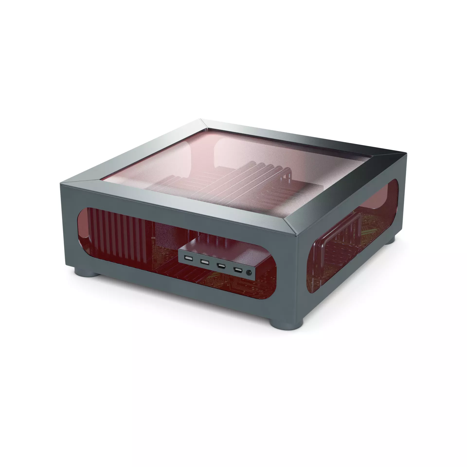 TV console 3D model_0