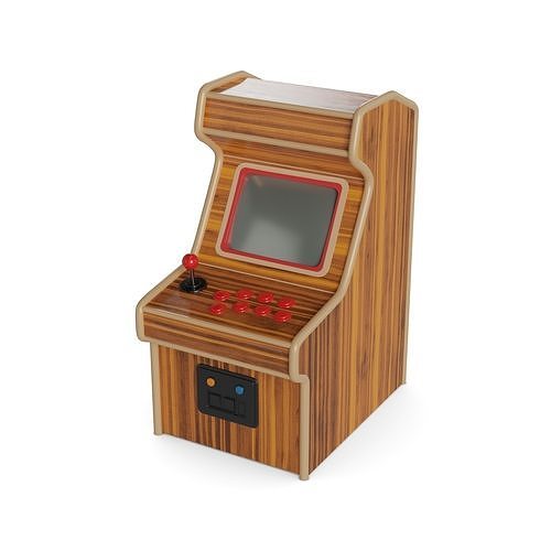 Arcade console Low-poly 3D model