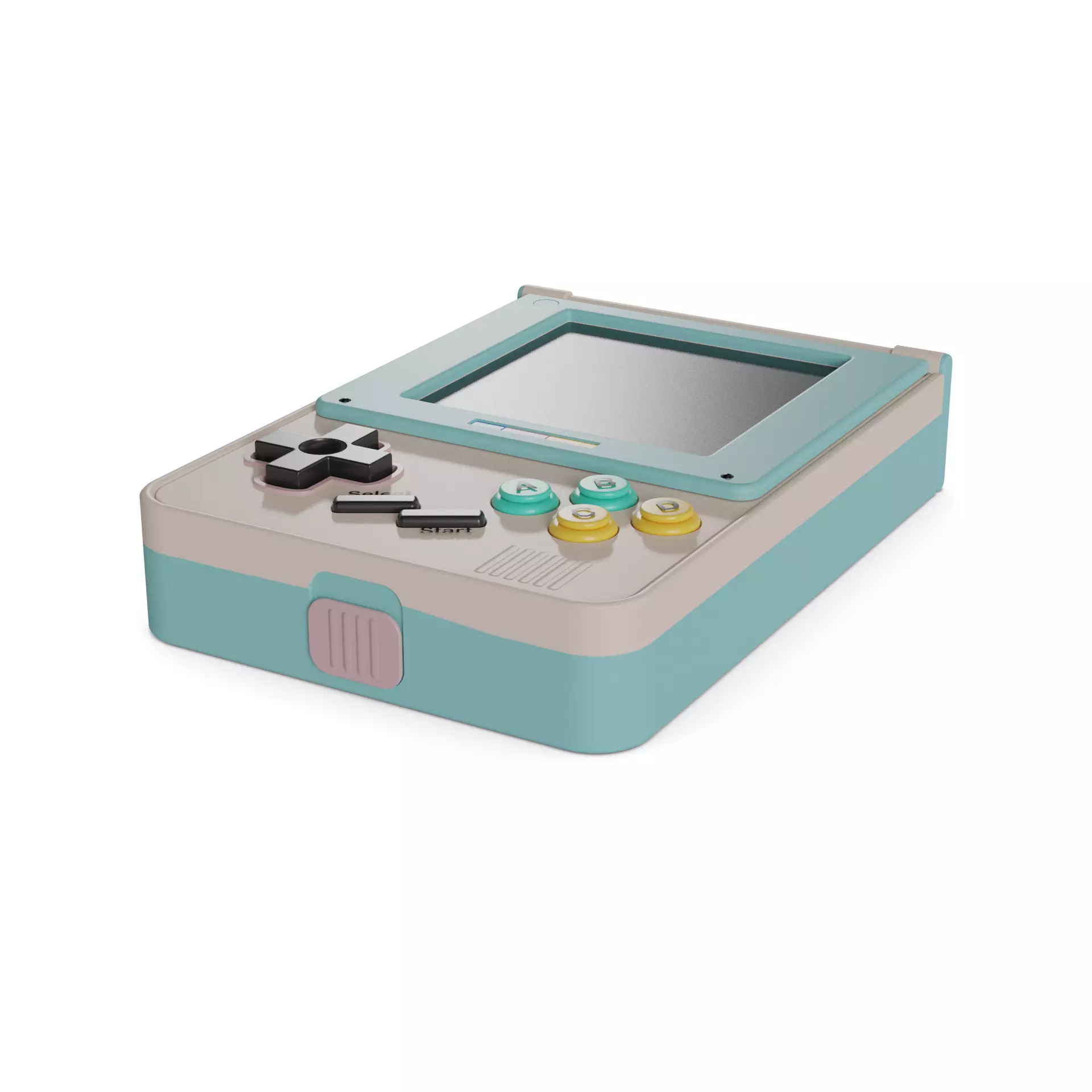 Arcade console 3D model_0