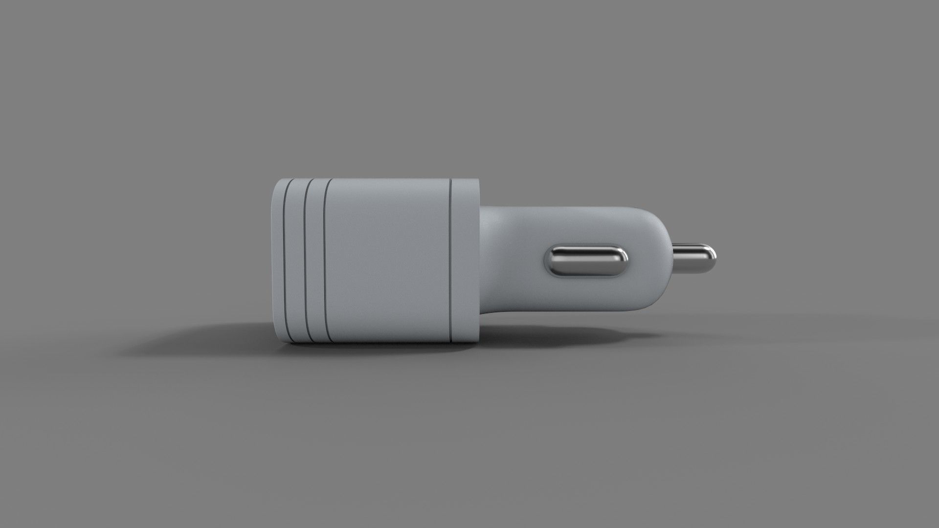 Car charger Low-poly 3D model_1