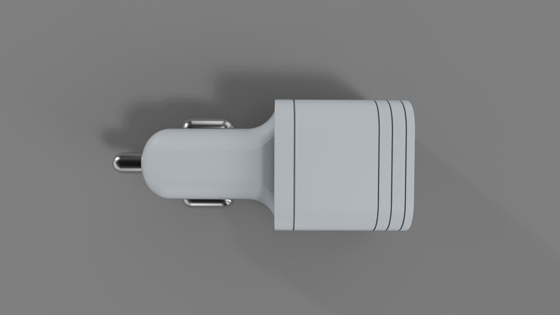 Car charger Low-poly 3D model_9