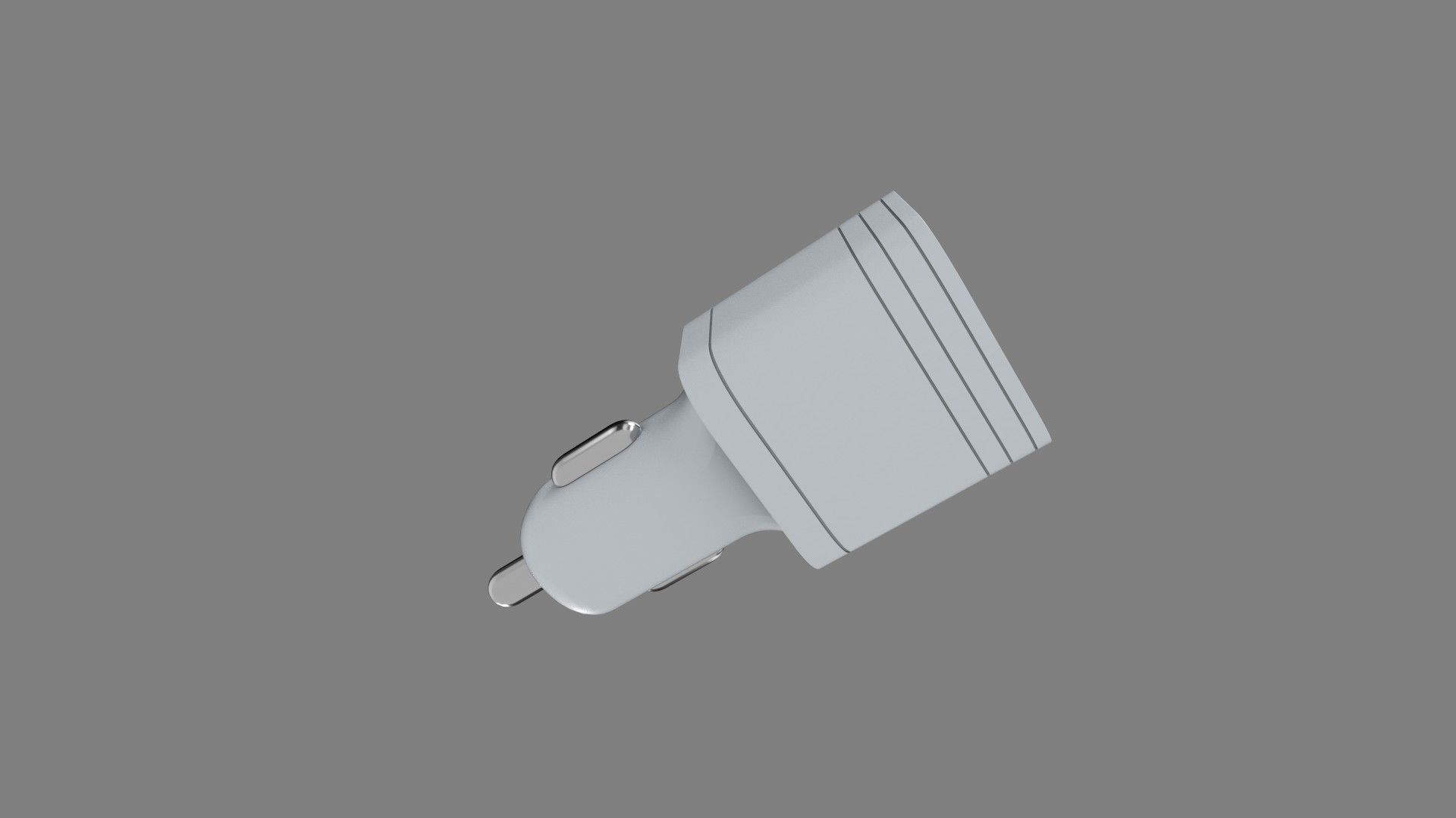 Car charger Low-poly 3D model_12