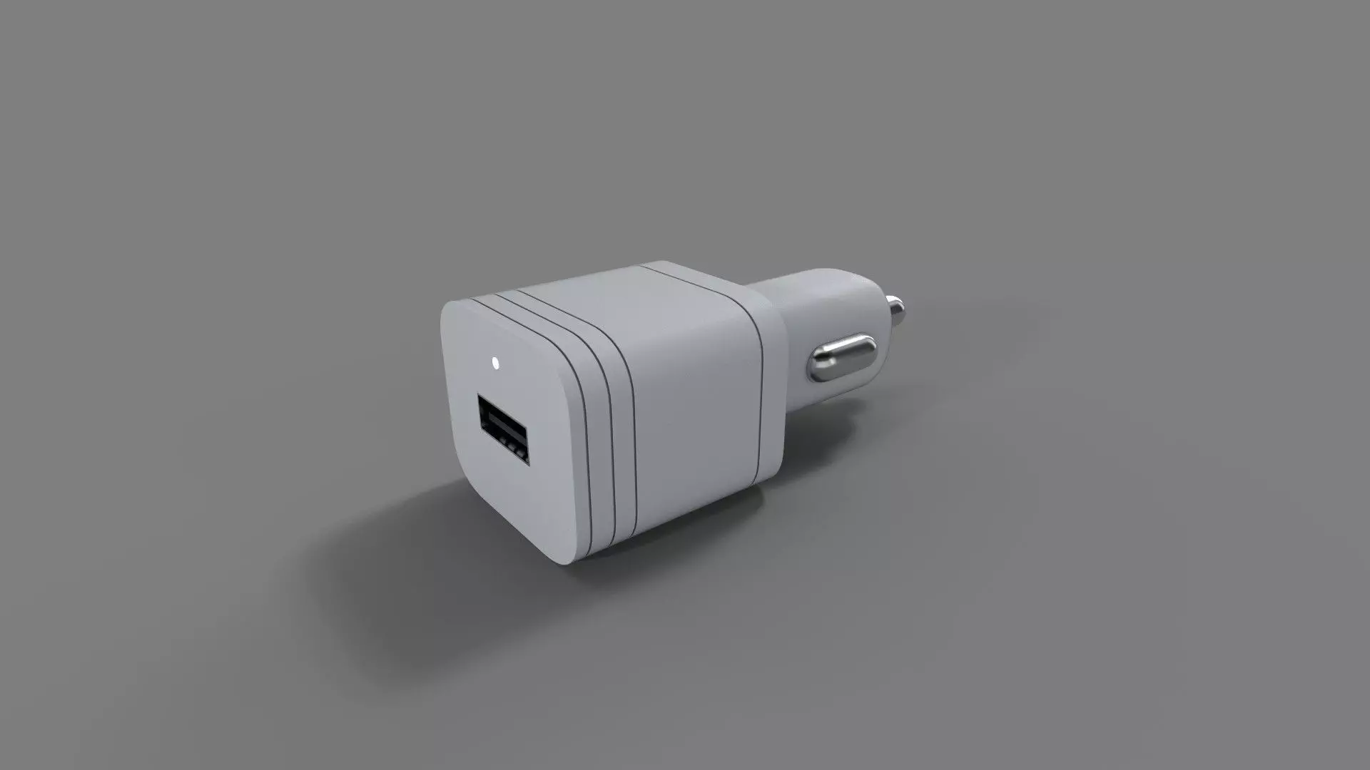 Car charger Low-poly 3D model_0