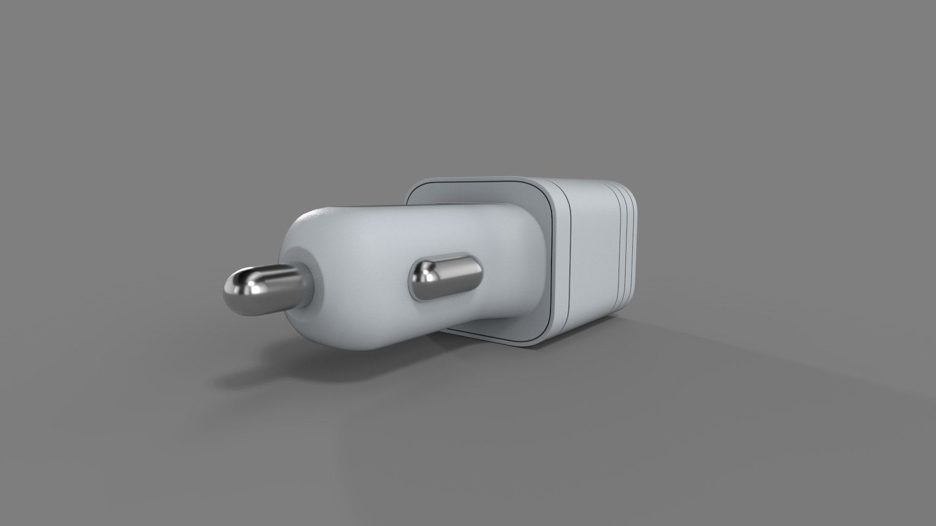 Car charger Low-poly 3D model_4