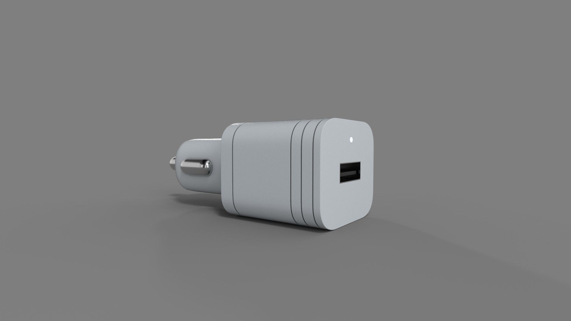 Car charger Low-poly 3D model_6