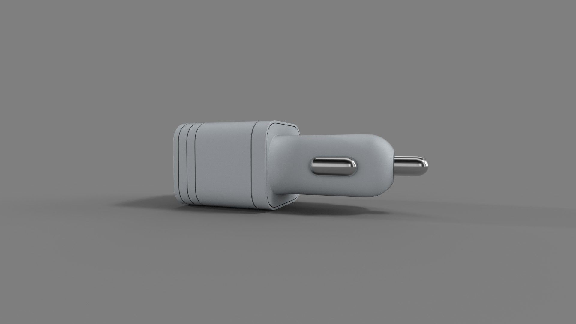 Car charger Low-poly 3D model_2