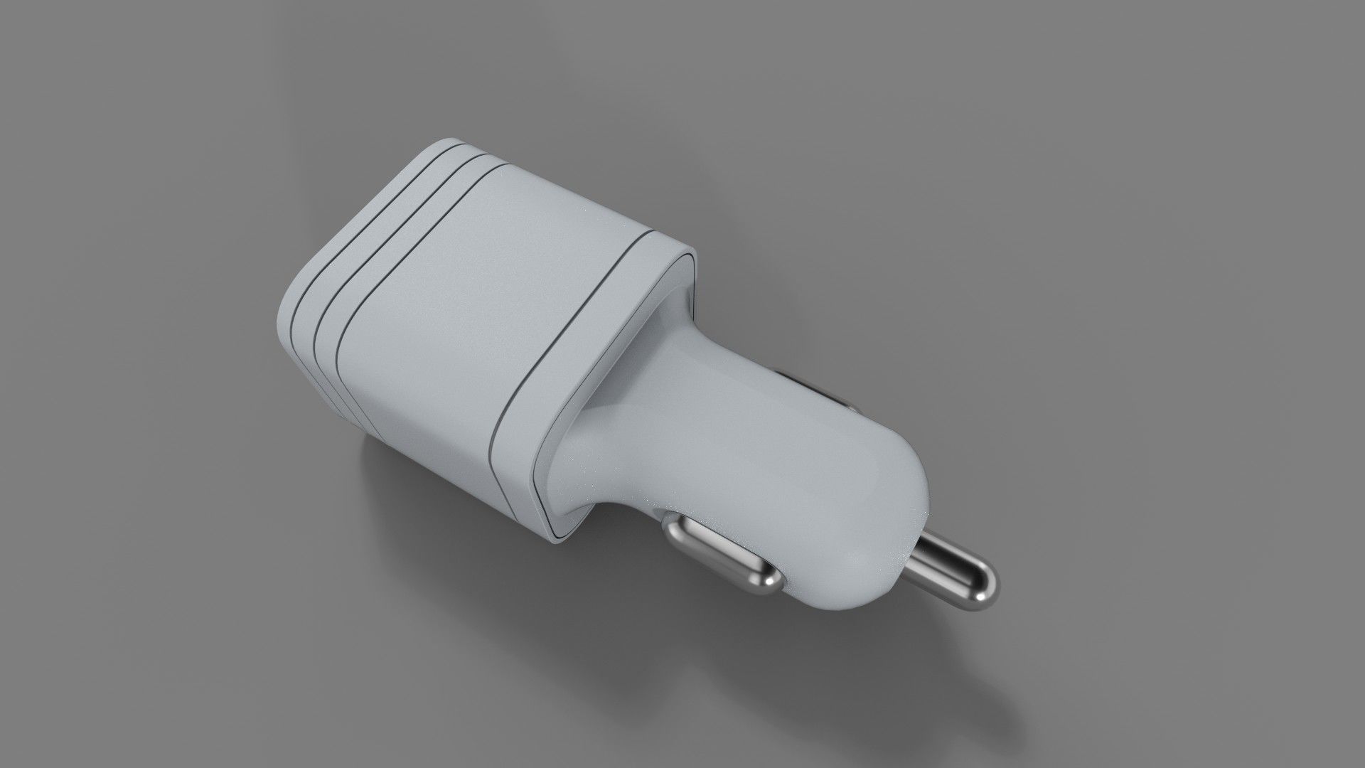 Car charger Low-poly 3D model_8