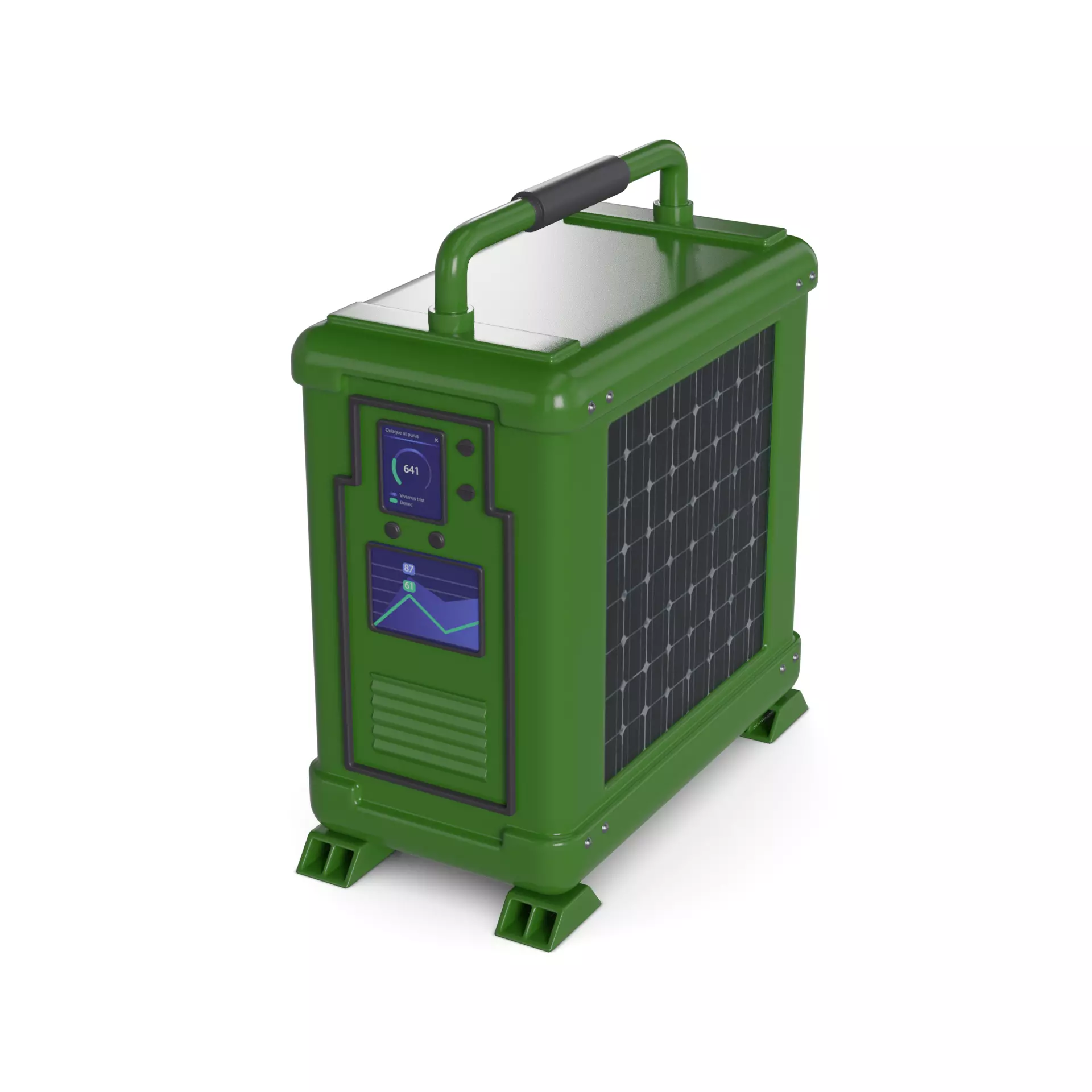Portable power station 3D model_0