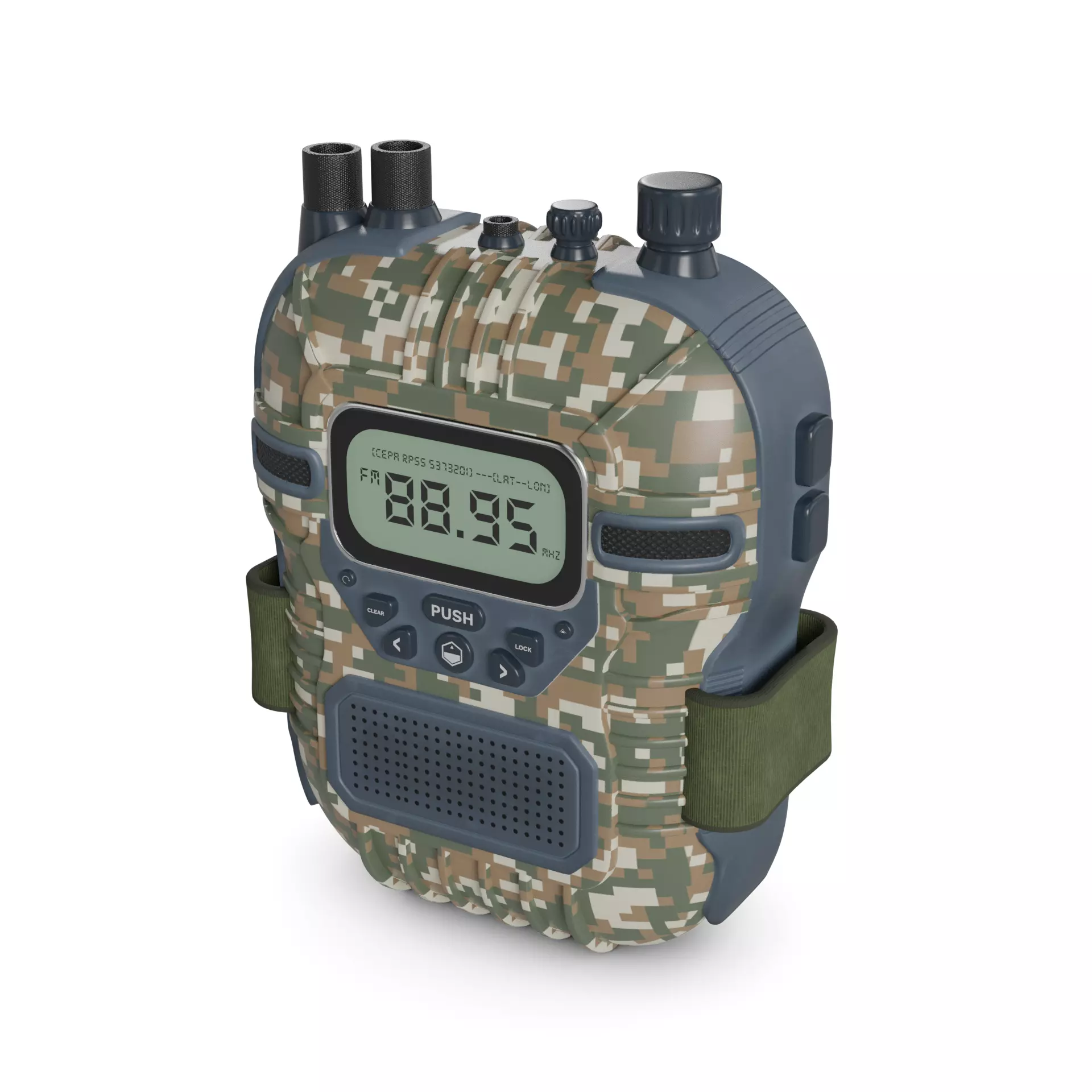 Weather Radio 3D model_0