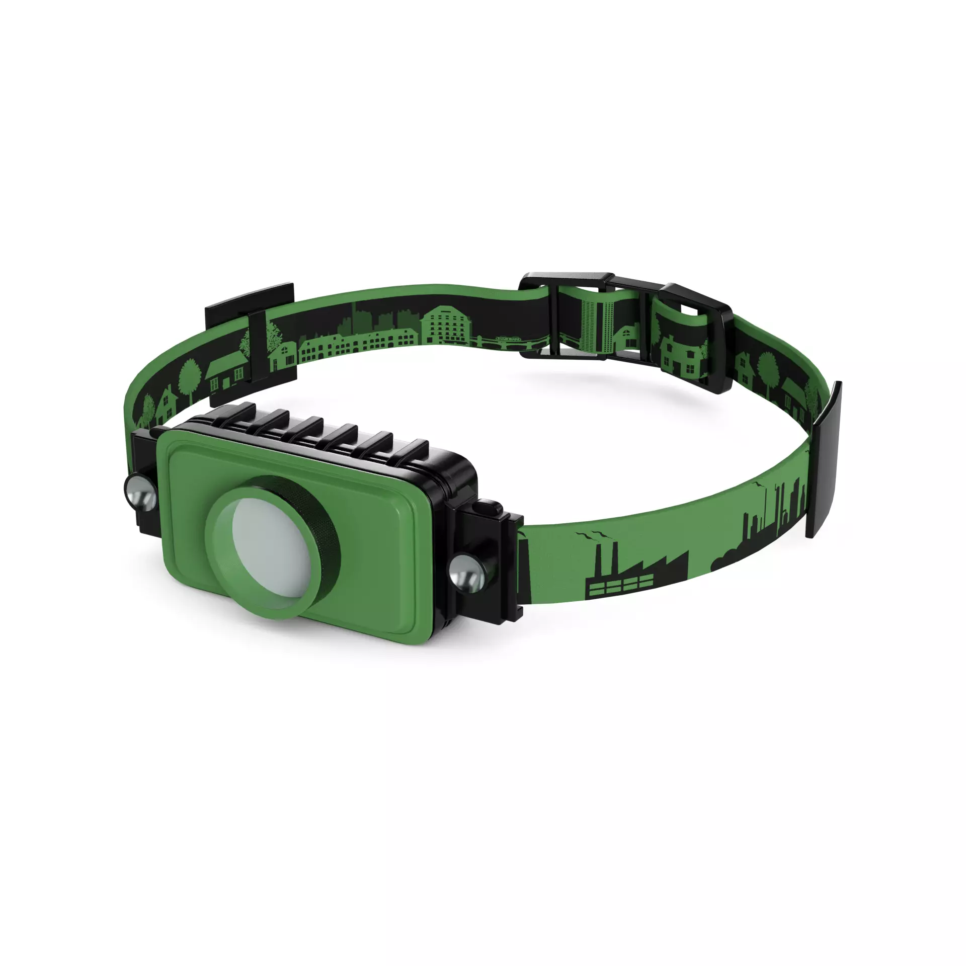 Headlamp Low-poly 3D model_0