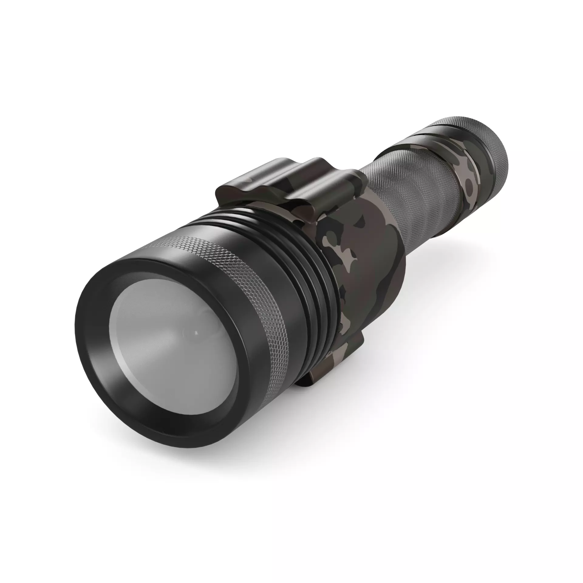 Underwater Flashlight Low-poly 3D model_0