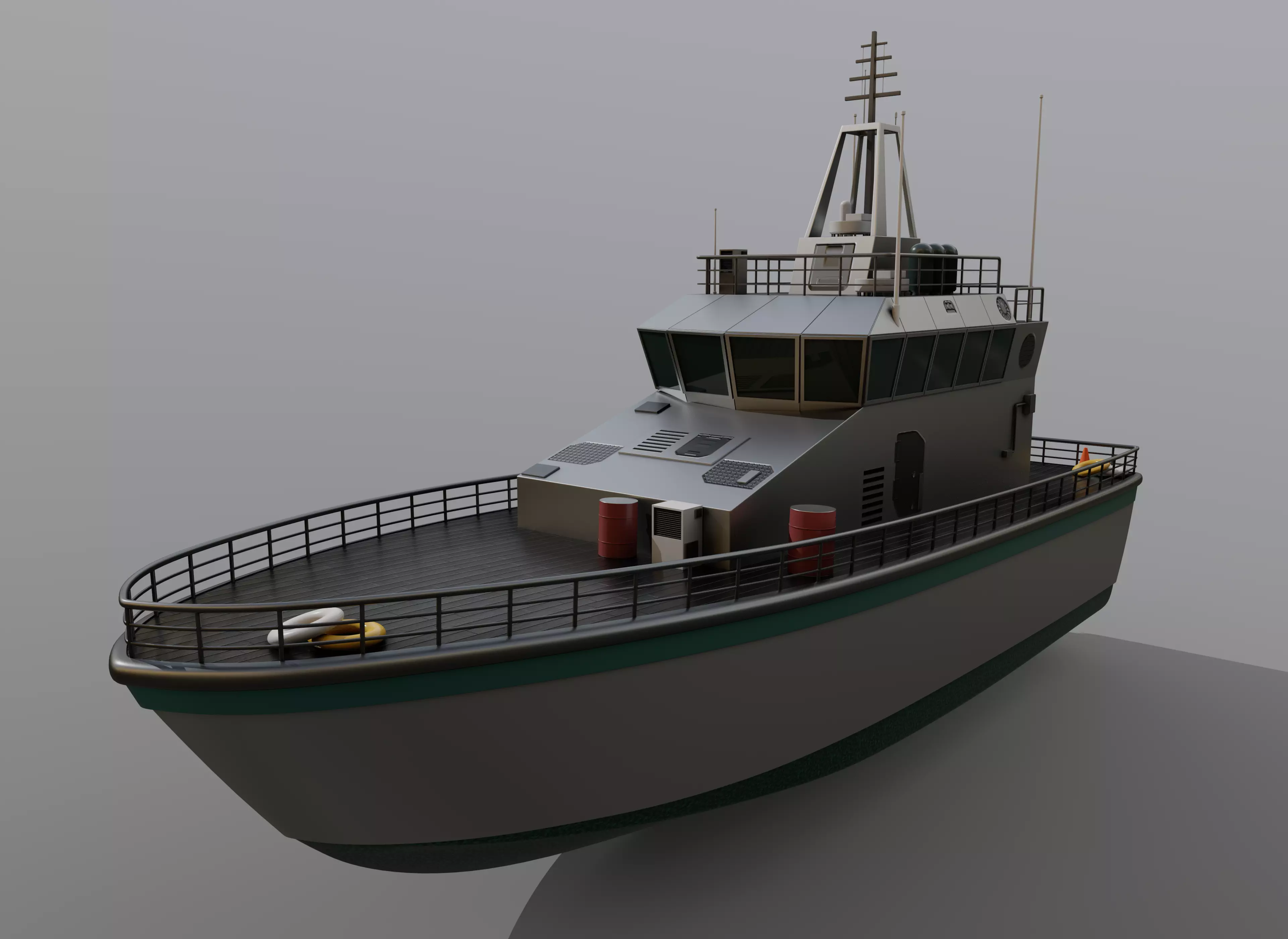 Mine Vessel 3D model_0