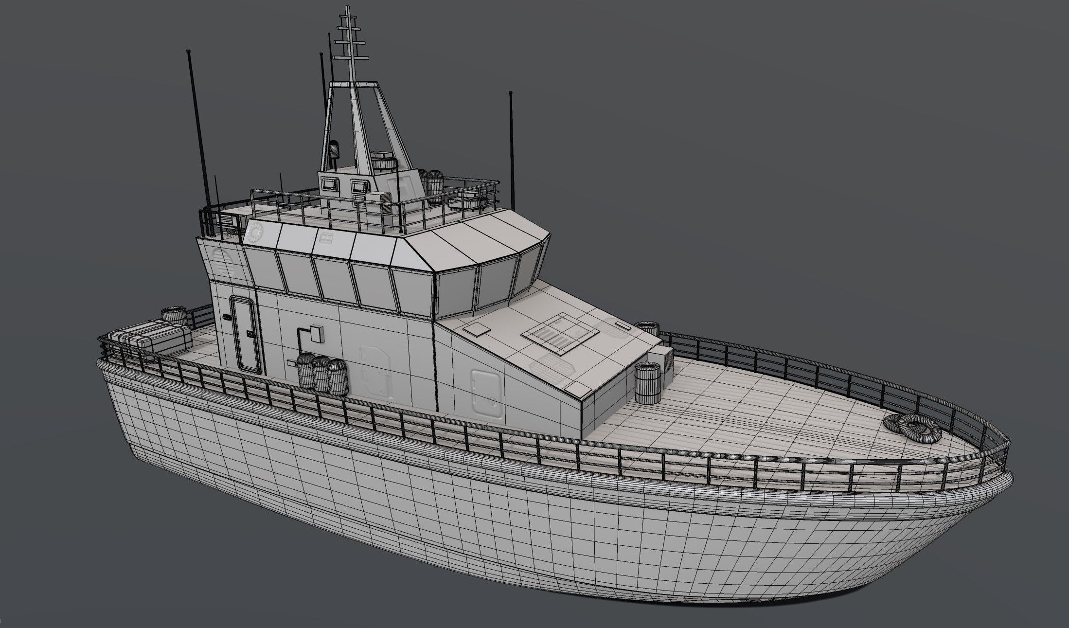 Mine Vessel 3D model_2