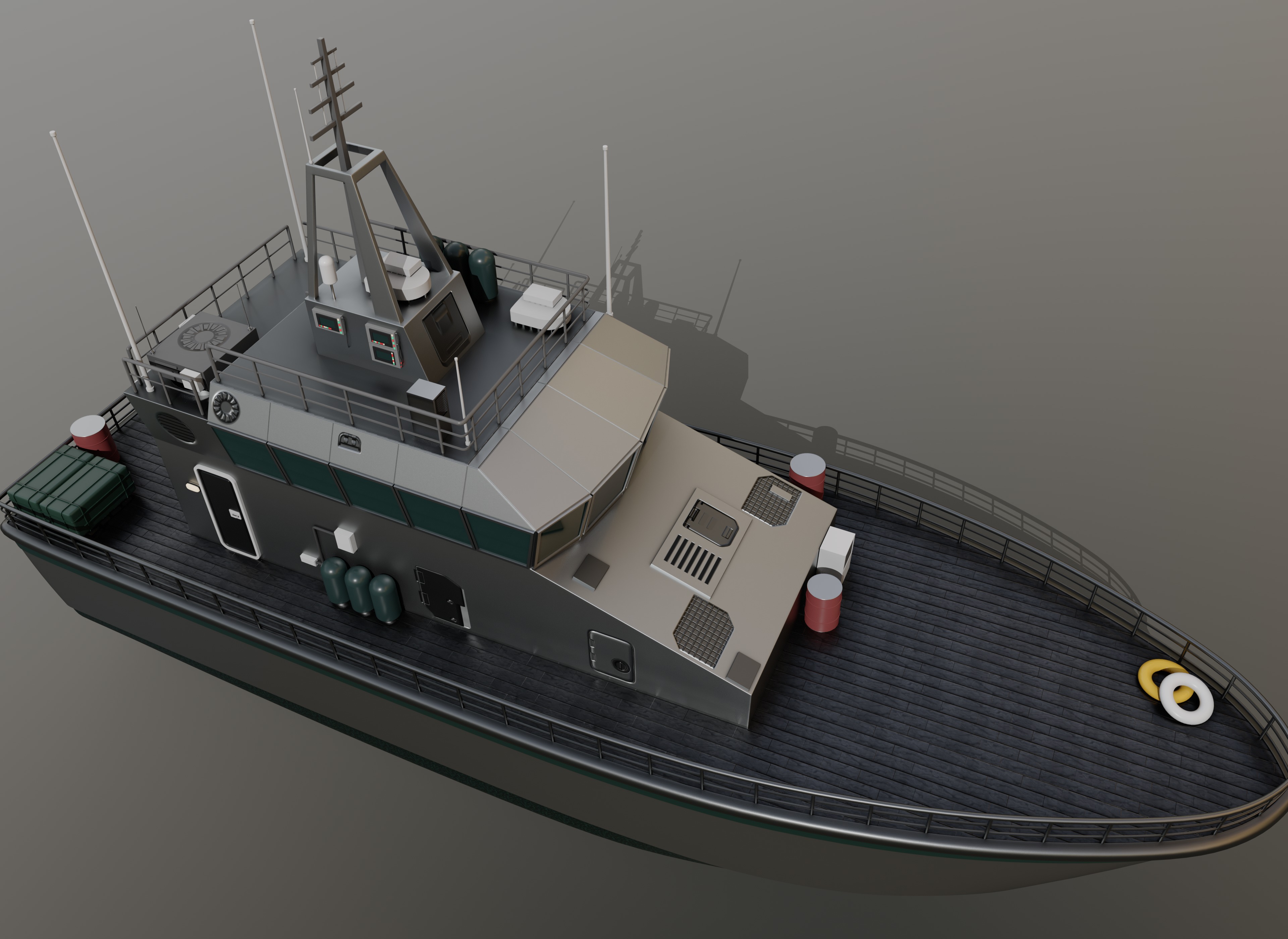 Mine Vessel 3D model_4
