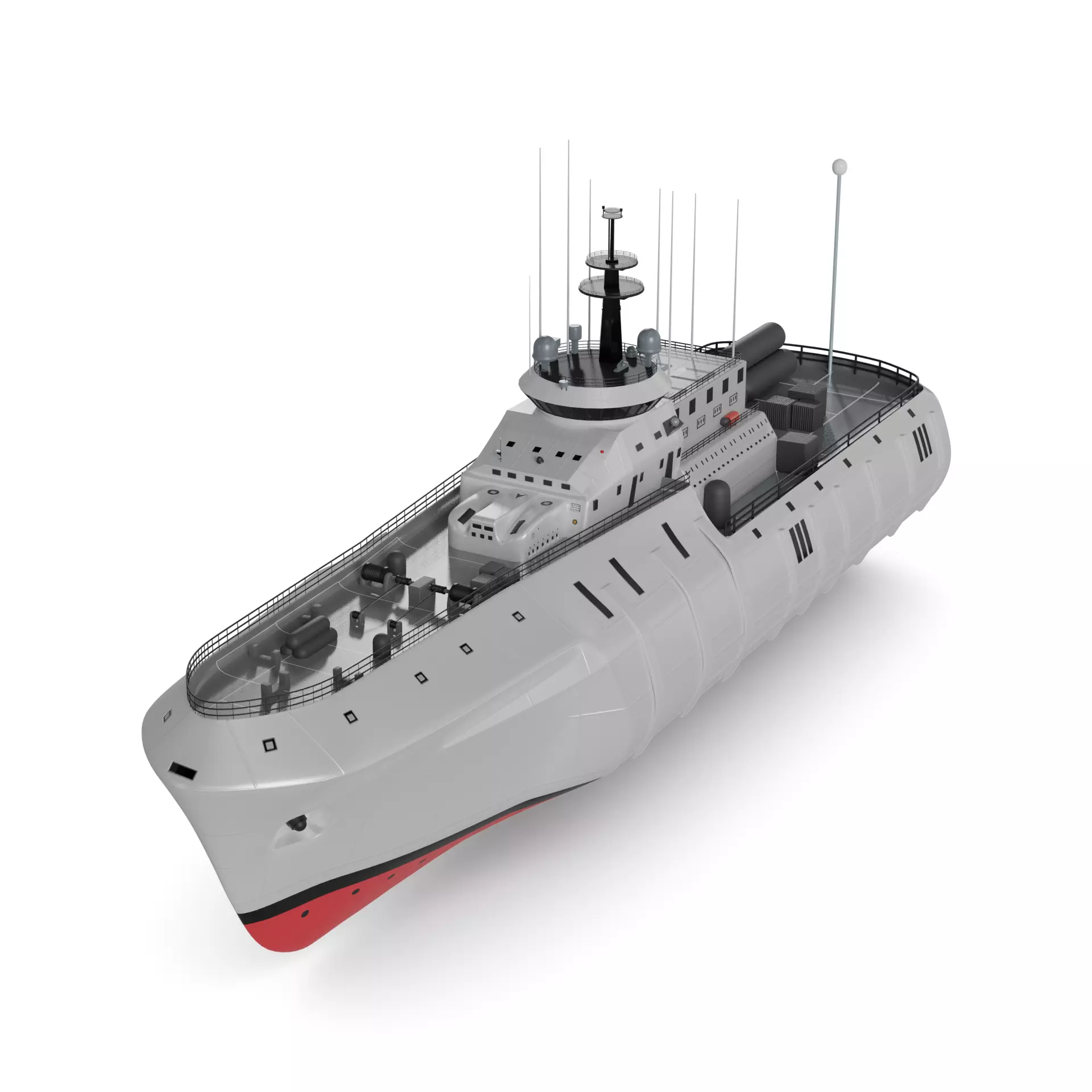 Mine Vessel 3D model_0