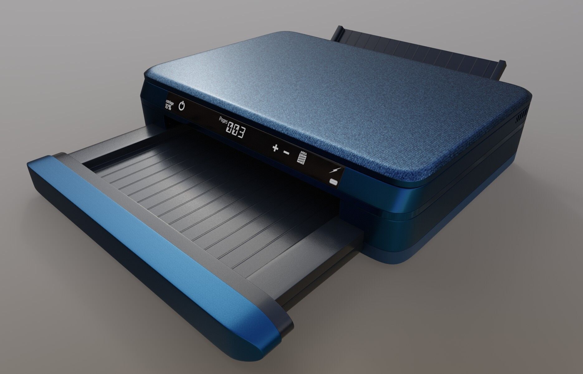 smart Printer Low-poly 3D model_7