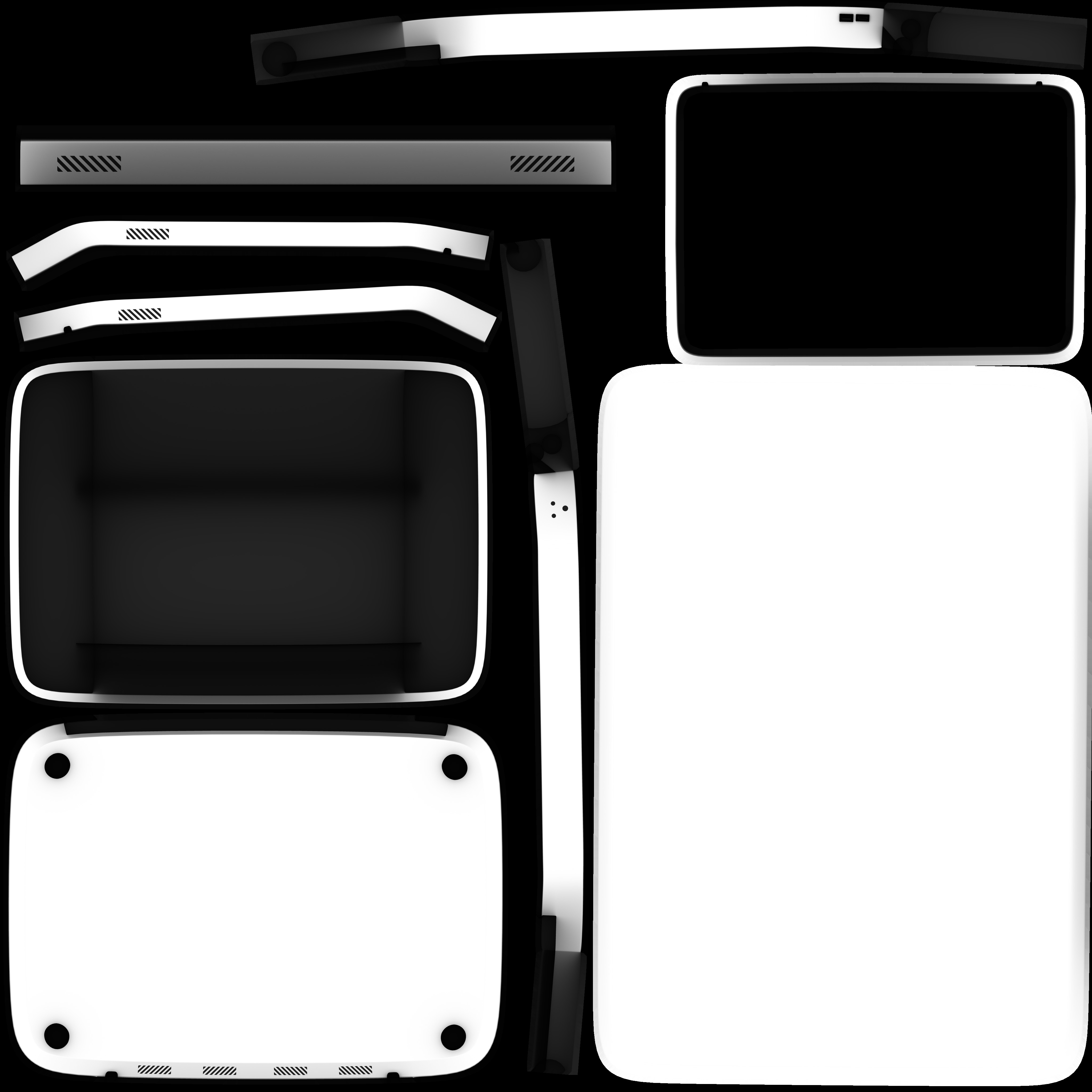 smart Printer Low-poly 3D model_8