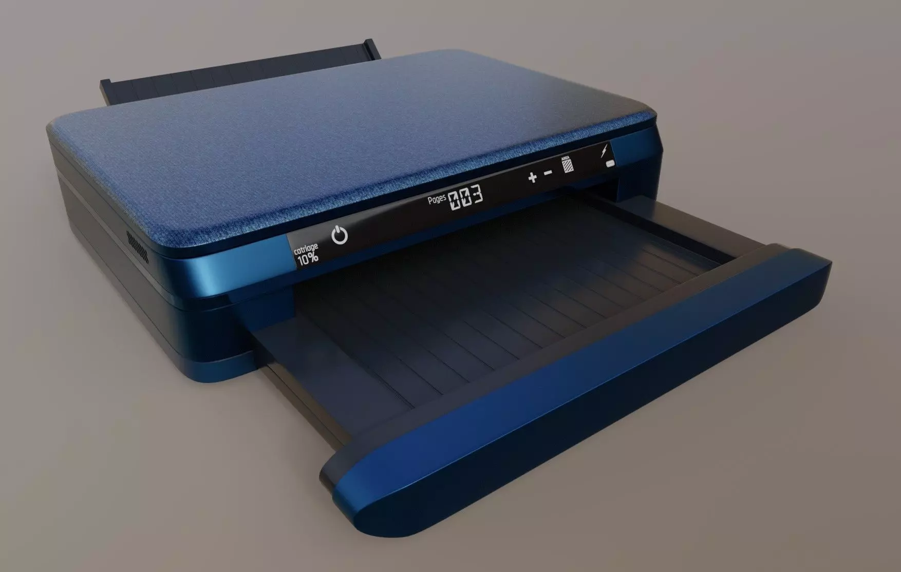 smart Printer Low-poly 3D model_0