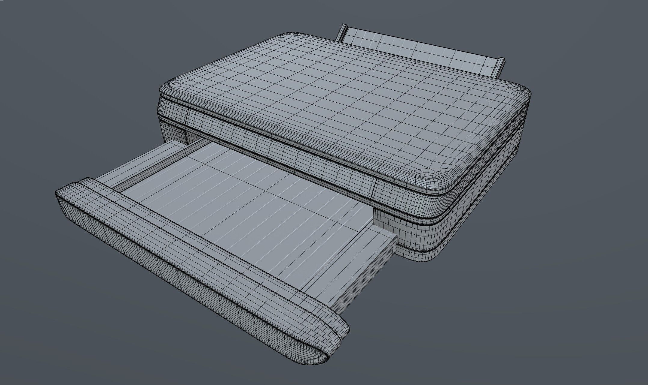 smart Printer Low-poly 3D model_2