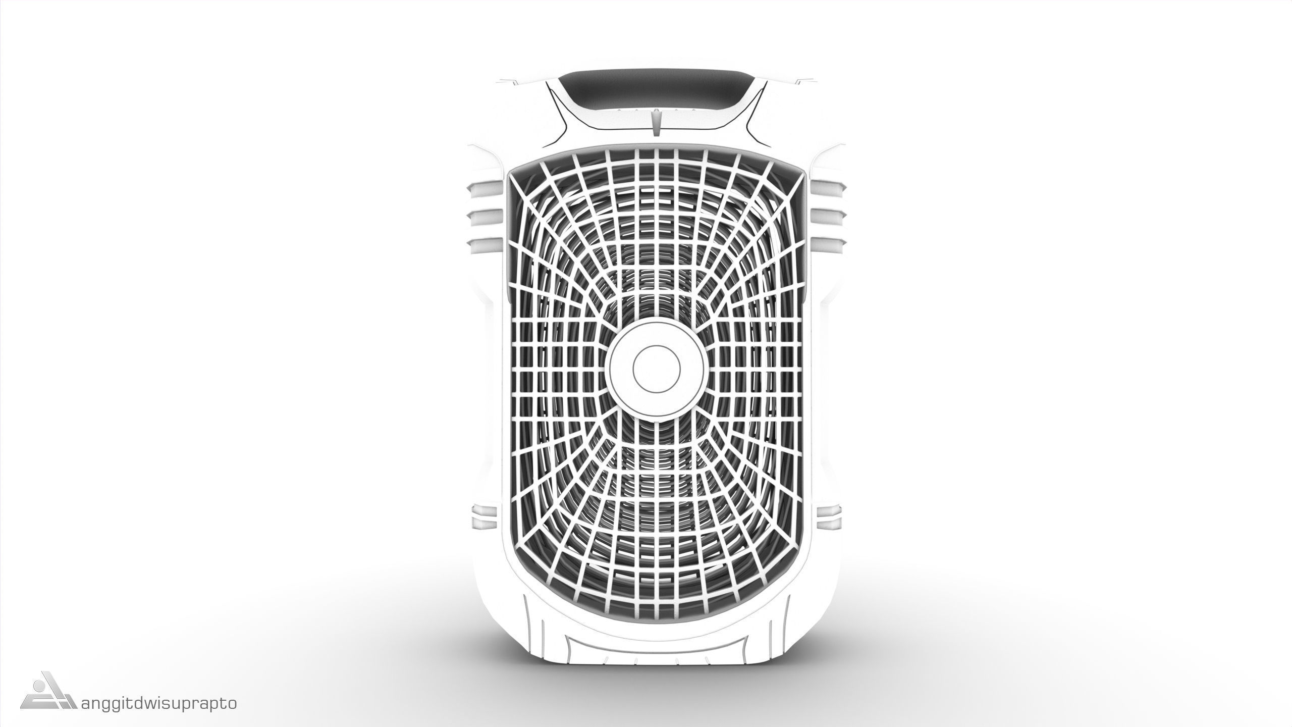 Portable Bug Zapper 3D model_10