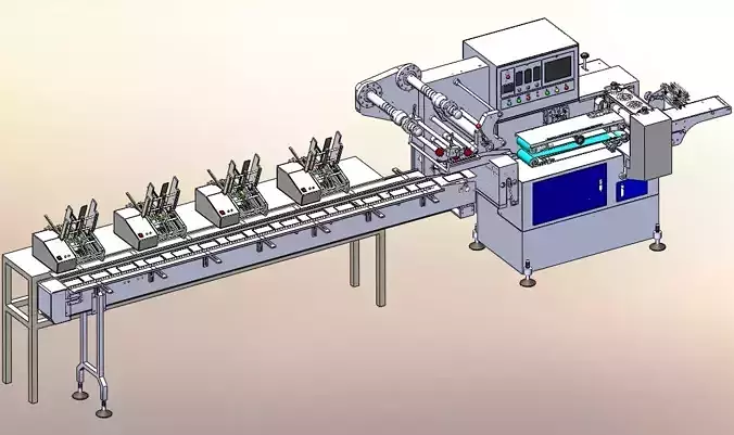 Counting card packaging machine