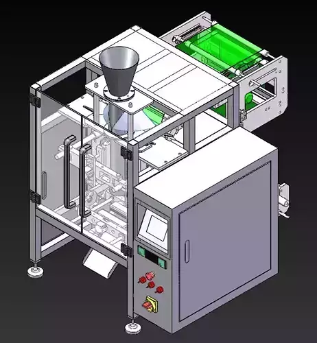 Automatic packaging film packaging machine 3D model