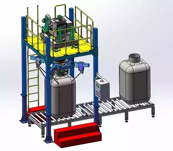 Automatic ton bag packaging machine 3D model