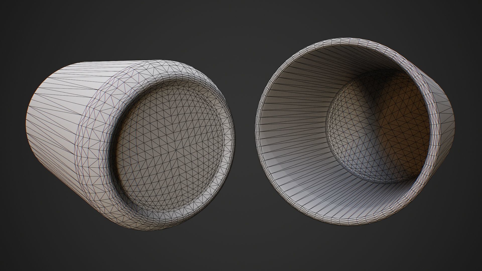 Mug And Cup Low-poly 3D model_15