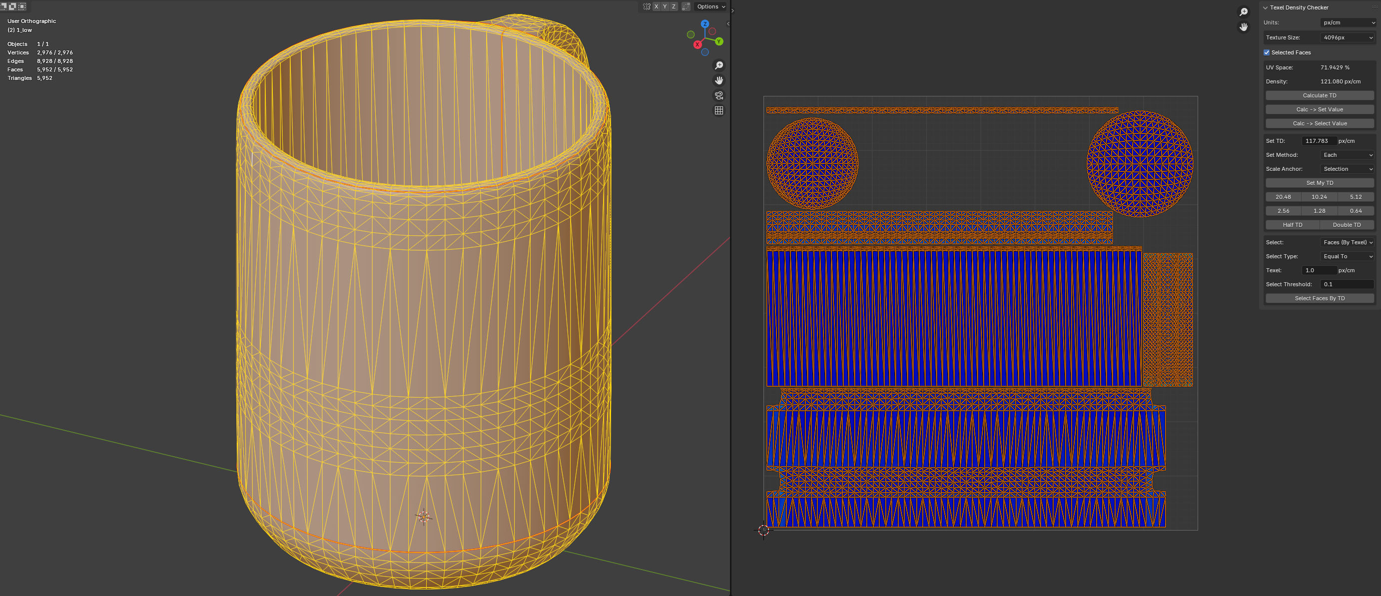 Mug And Cup Low-poly 3D model_17