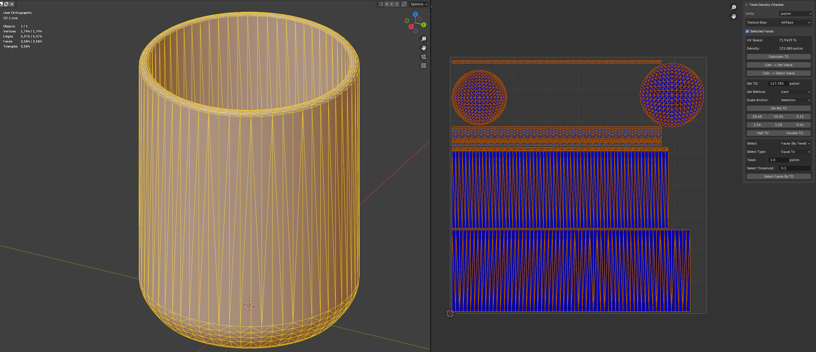 Mug And Cup Low-poly 3D model_16