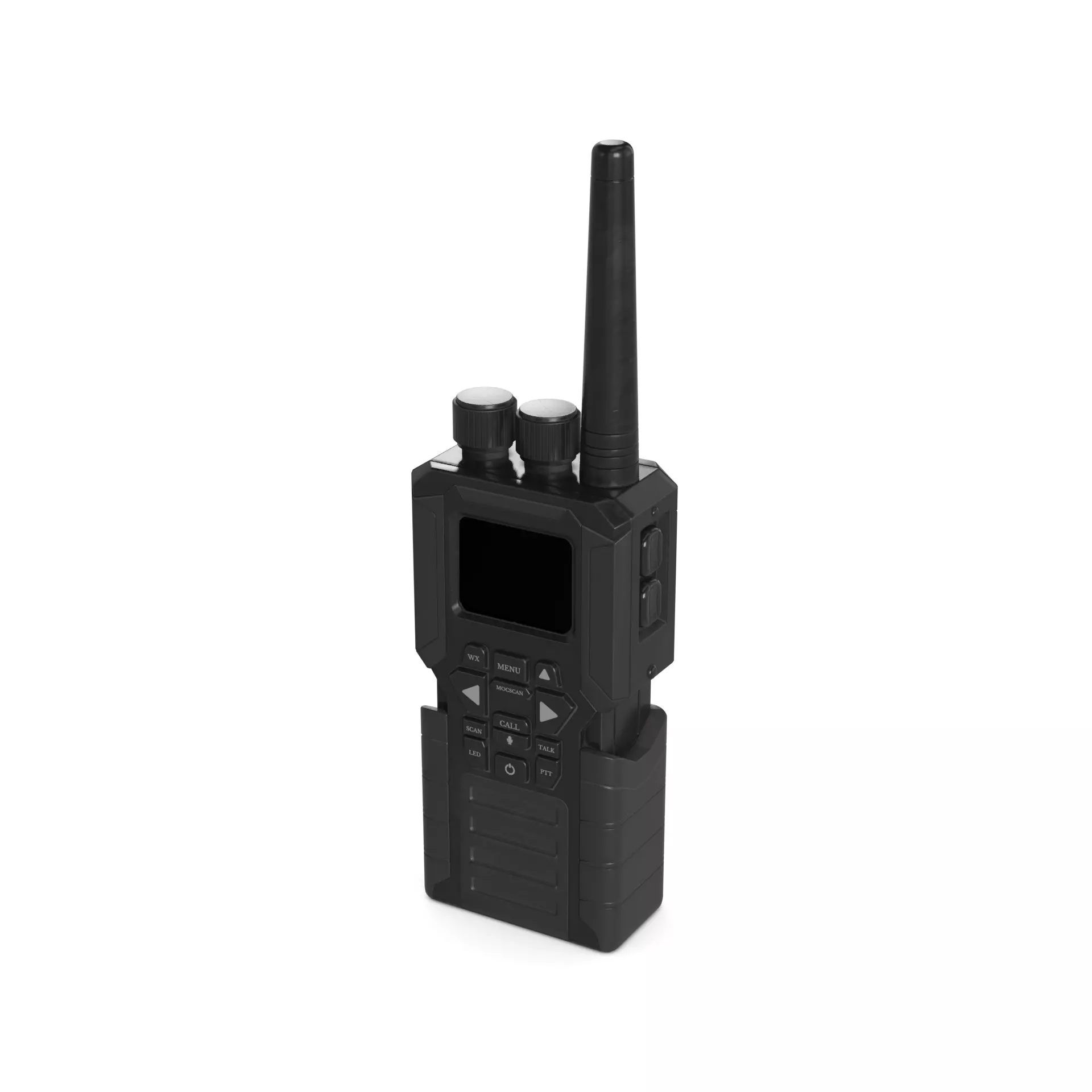 Walkie talkie Low-poly 3D model_0