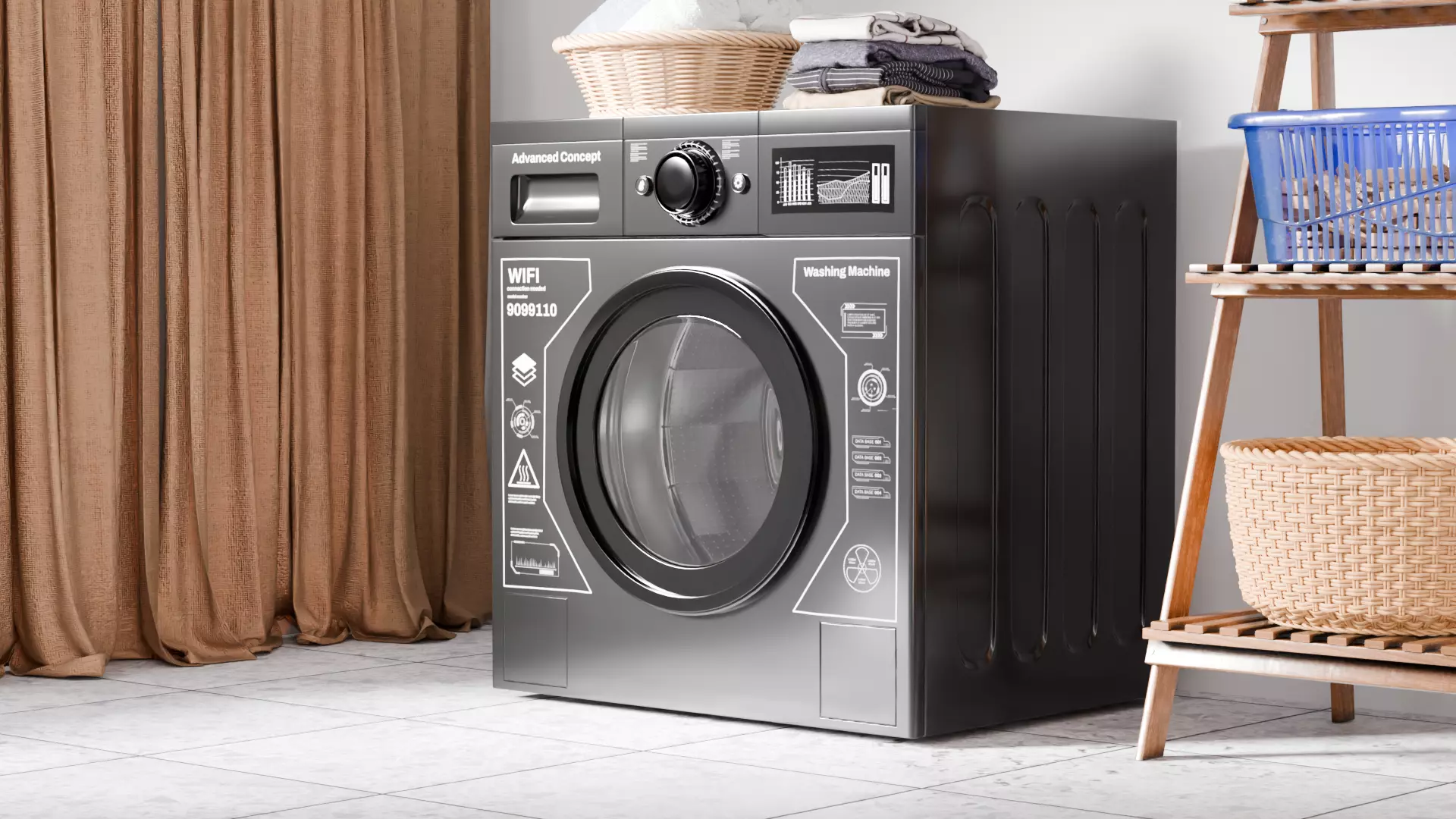 Washing Machine 3D model_0