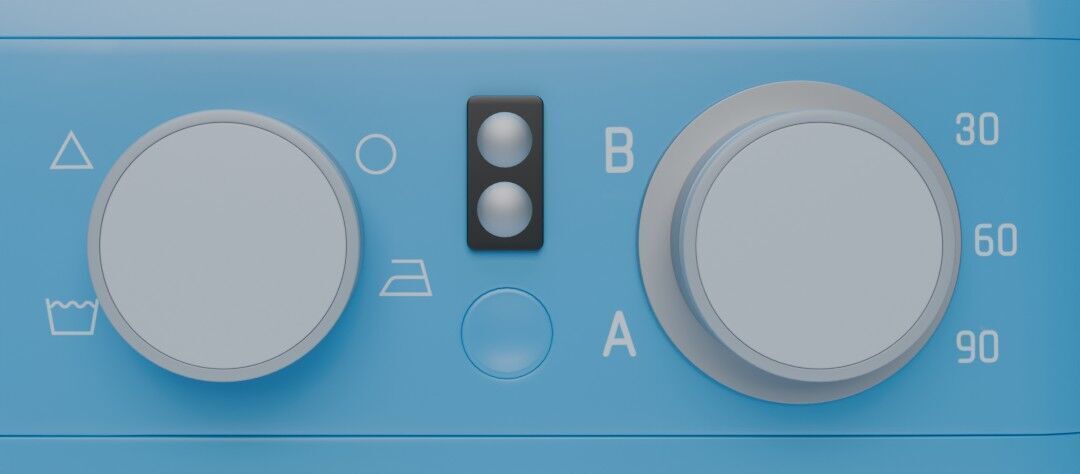 Washing Machine Low-poly 3D model_12