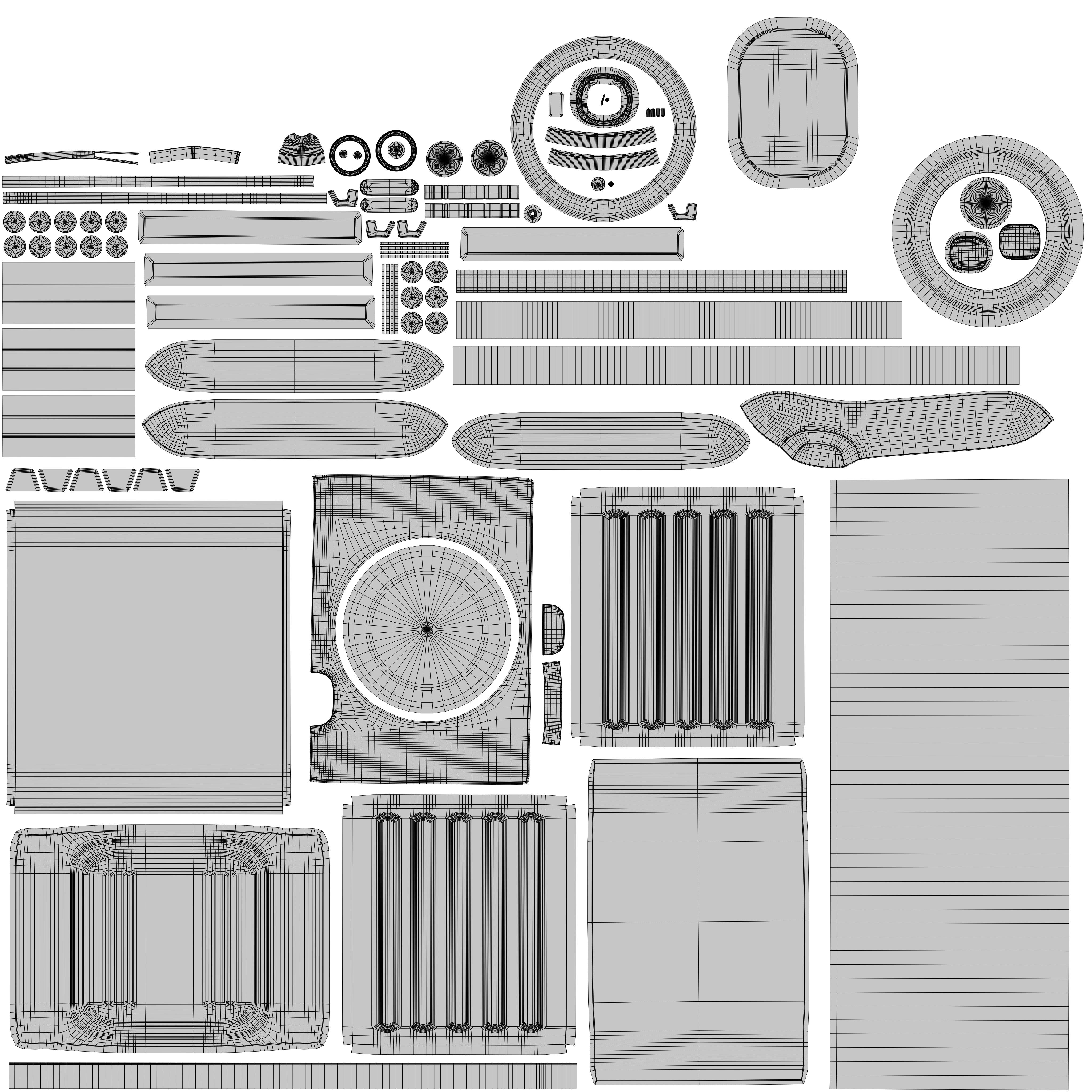 Washing Machine Low-poly 3D model_16