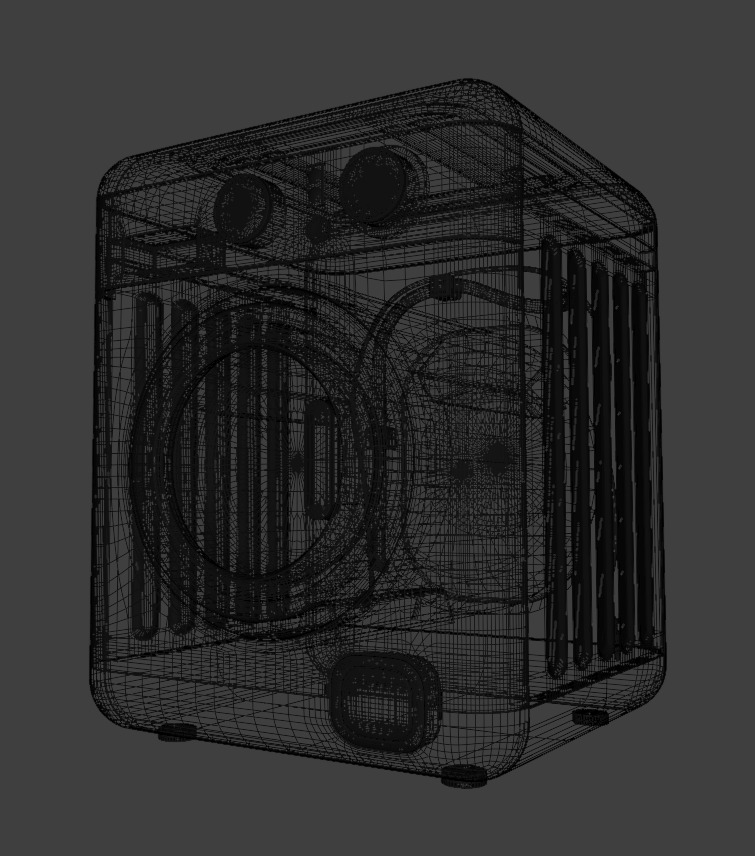 Washing Machine Low-poly 3D model_15