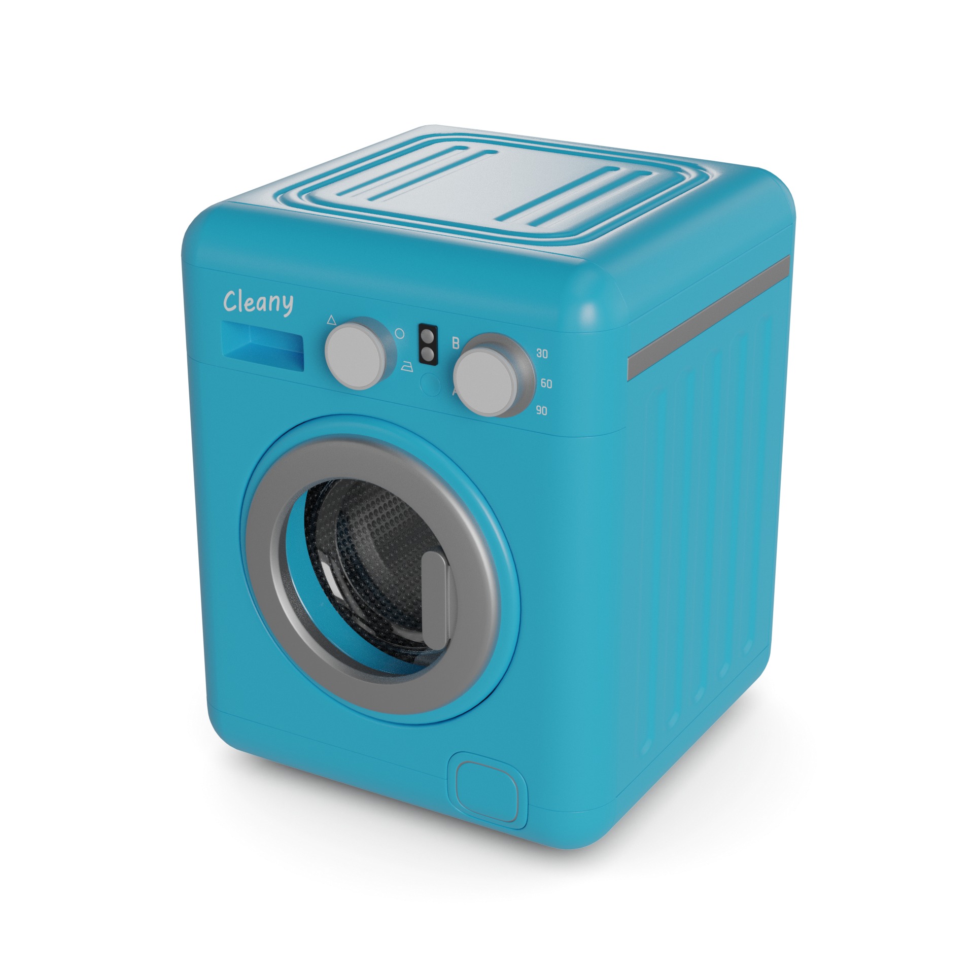 Washing Machine Low-poly 3D model_17