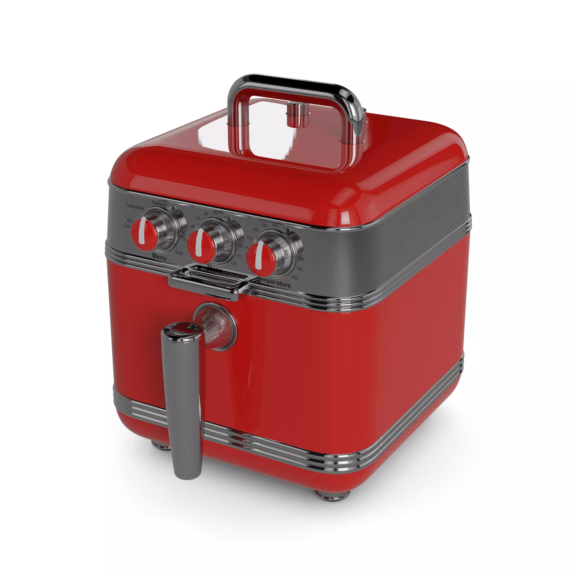 Deep fryer 3D model_0